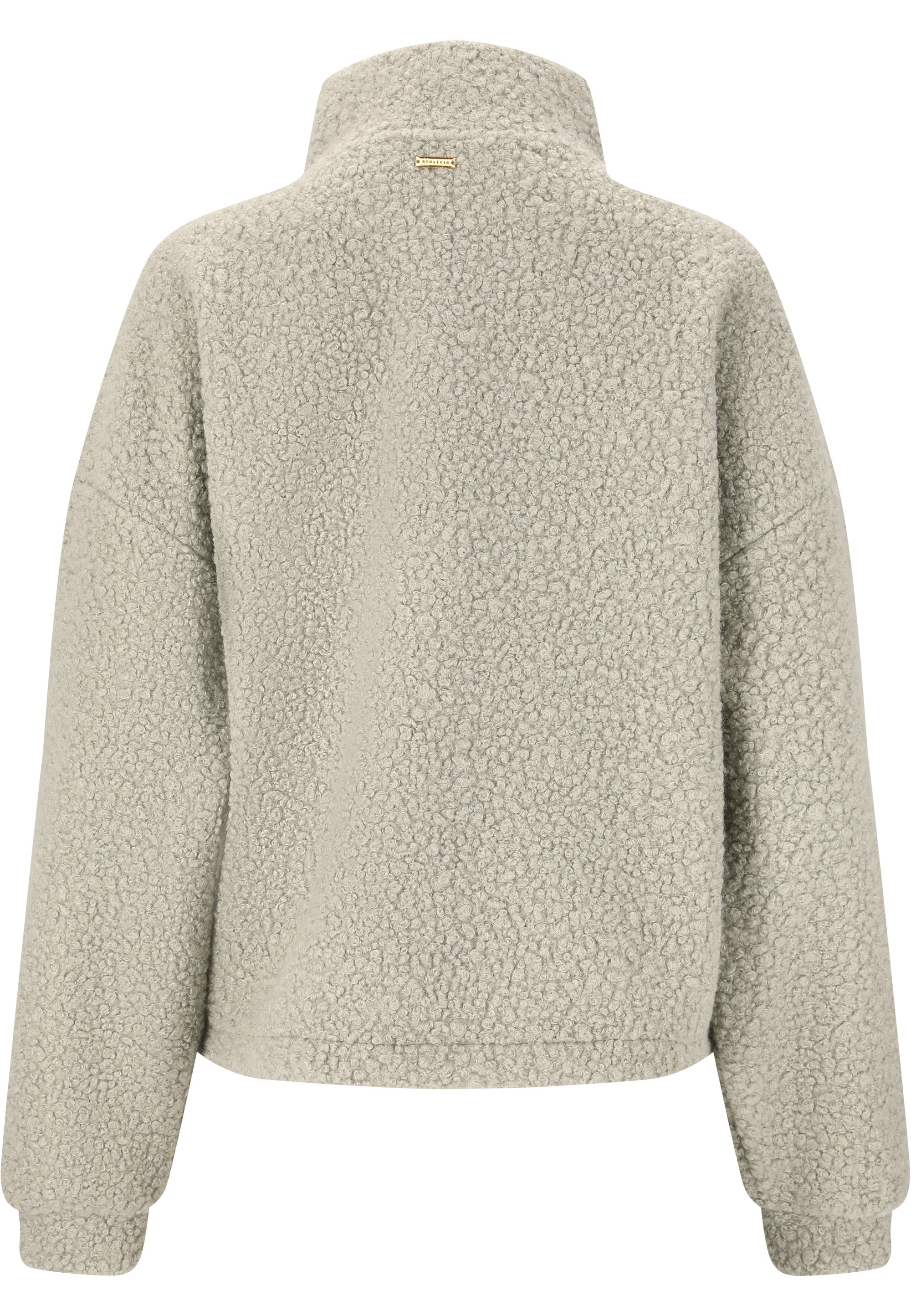 ATHLECIA Strickpullover »Florrie«, mit Teddy-Fleece und halbem Reißverschluss
