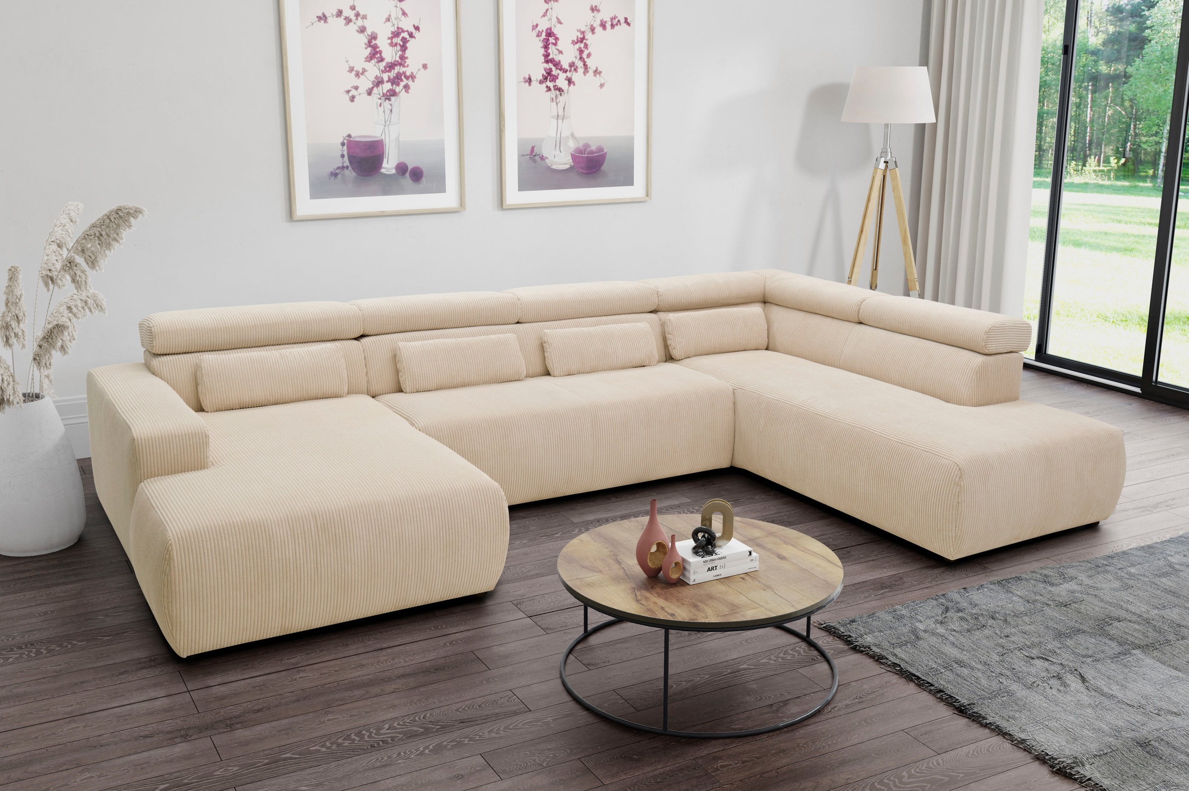 DOMO collection Wohnlandschaft "Brandon, whlw. mit Sitztiefenverstellung, w günstig online kaufen