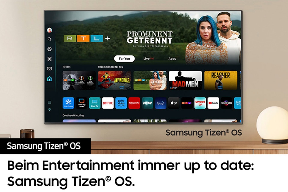 Samsung QLED Mini LED-Fernseher »GQ43QN90DAT«, 4K Ultra HD, Smart-TV, Neural Quantum 4K AI Gen2 Prozessor, Gaming Hub, bis zu 144Hz