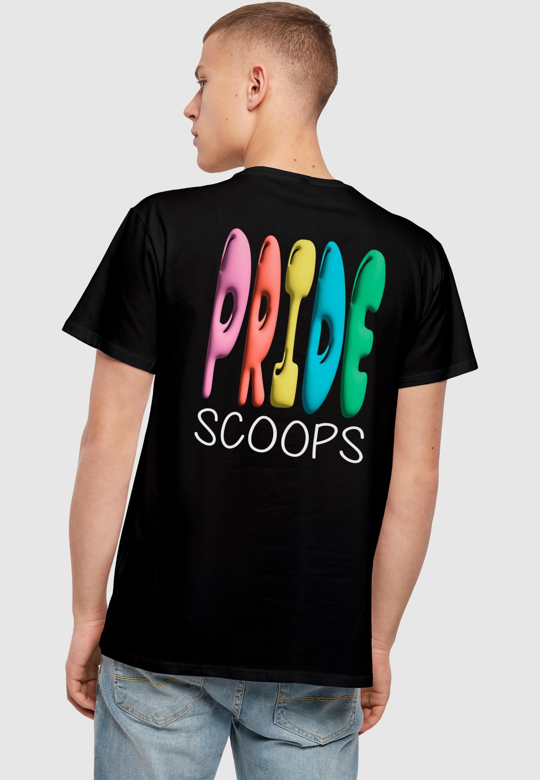 Merchcode T-Shirt »Merchcode Pride Scoops Oversized T-shirt«, (1 tlg.)