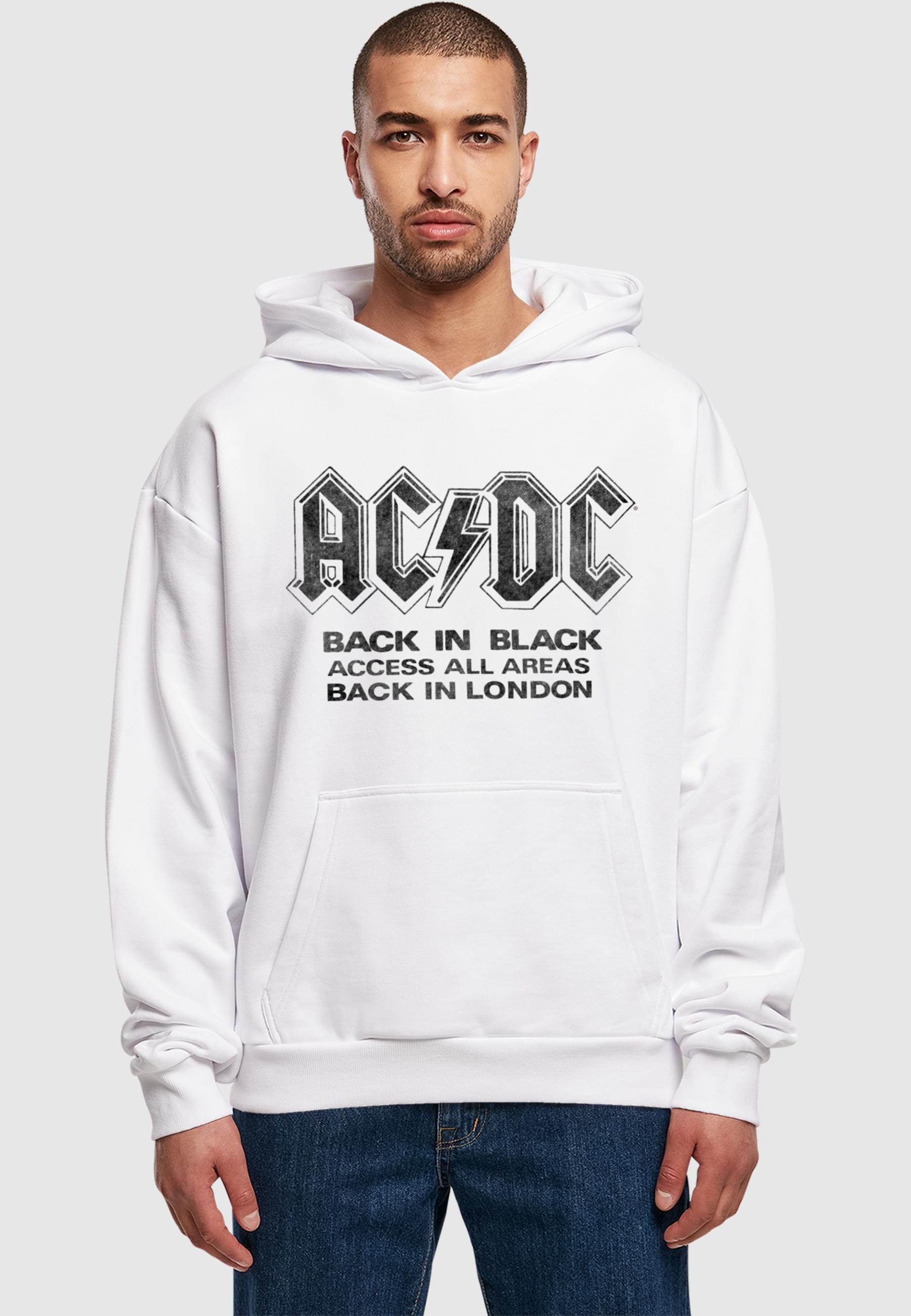 Merchcode Kapuzensweatshirt »Merchcode Herren ACDC - Back In Black Ultra Heavy Hoody«, (1 tlg.)