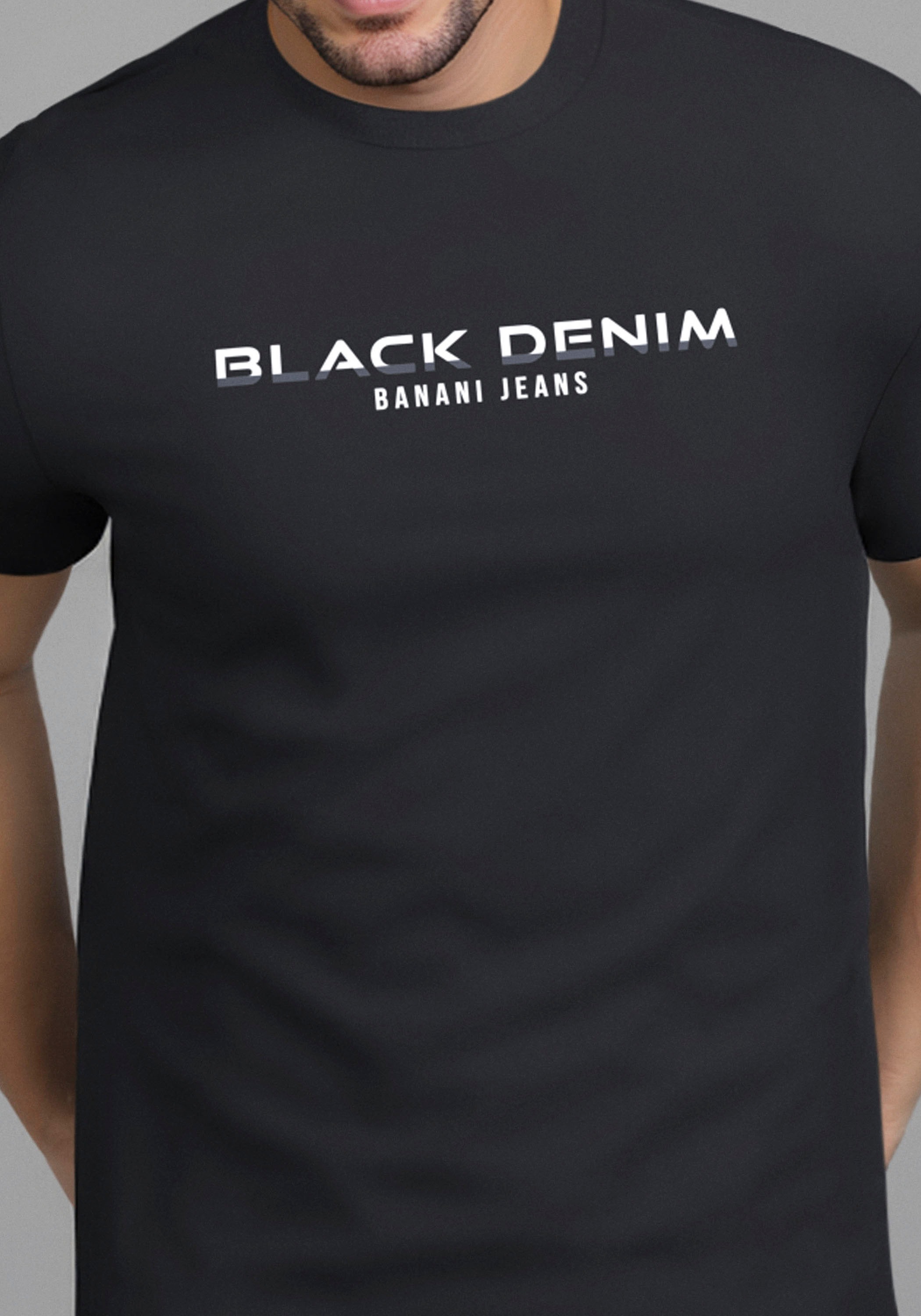 Thumbnail - Bruno Banani T-Shirt kurzärmelig, schmal geschnitten, Rundhalsausschnitt