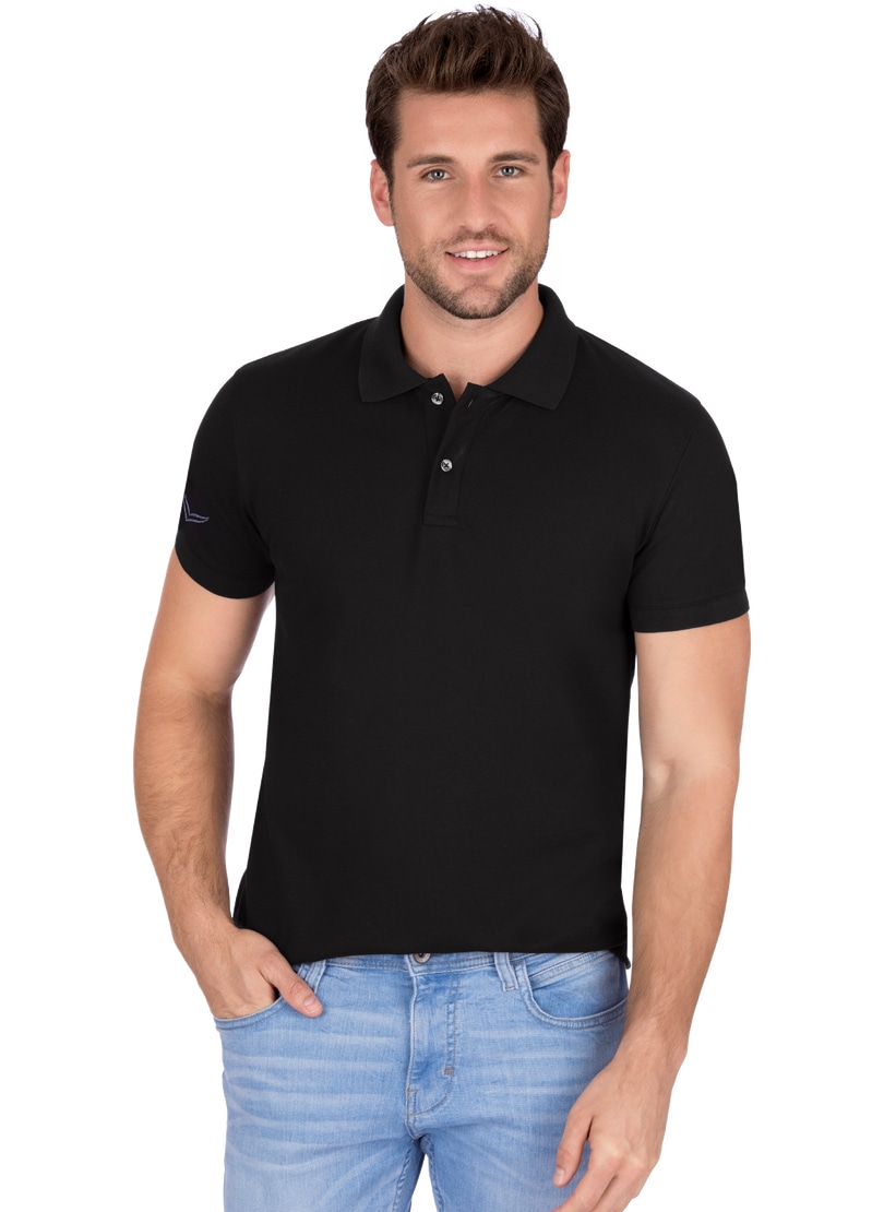 Trigema Poloshirt "TRIGEMA Slim Fit Poloshirt aus DELUXE-Piqué"