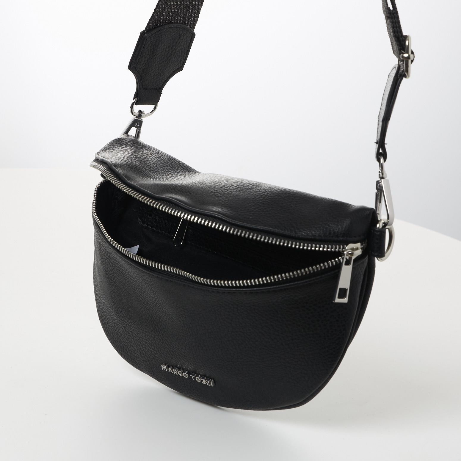 MARCO TOZZI Bauchtasche, Damen Mini Bag, Umhängetasche, Gürteltasche mit Logoschriftzug