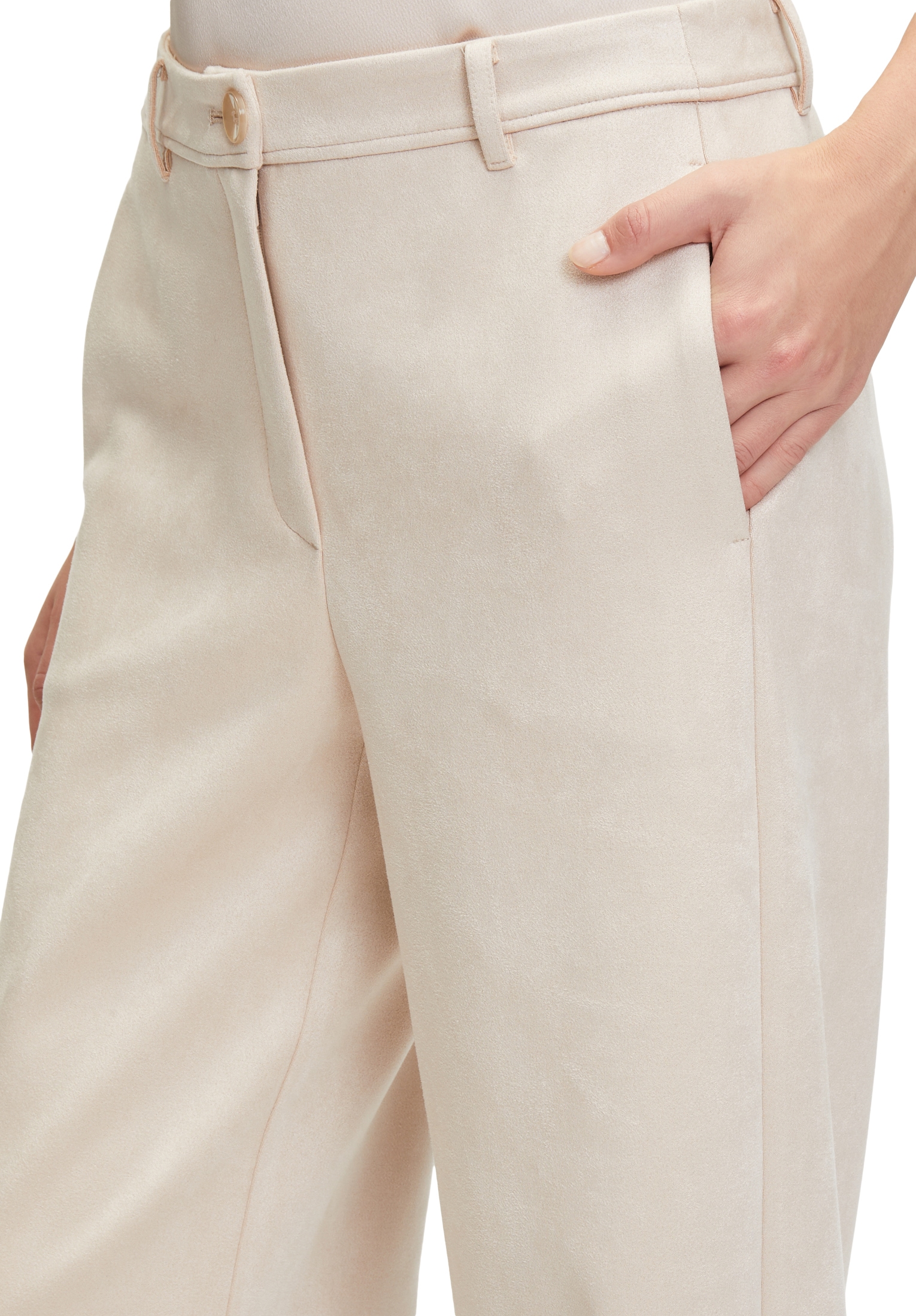 Betty&Co Stoffhose »Betty & Co Damen Stoffhose mit weitem Bein«, Material