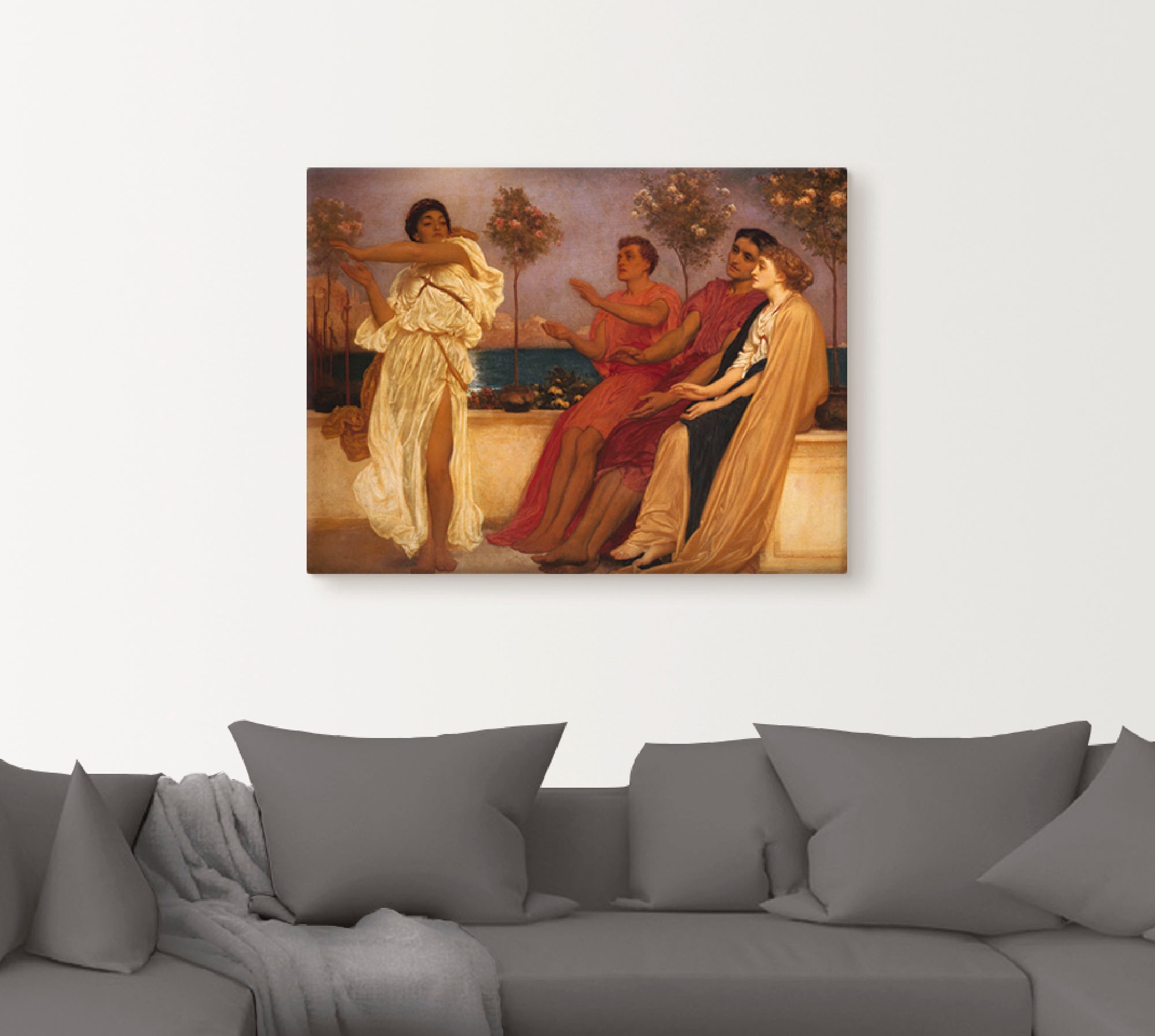 Artland Wandbild "Tanzendes griechisches Mädchen." Gruppen & Familien 1 Stk günstig online kaufen