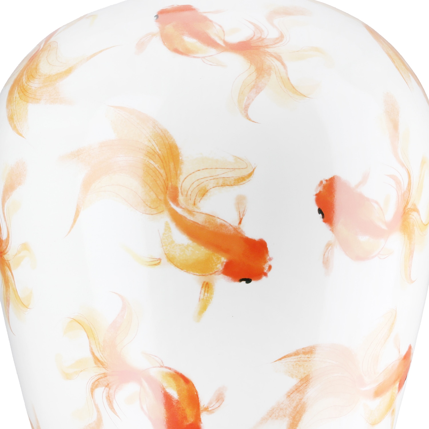 GILDE Tischvase »Vase bauchig Neon weiß H. 30 cm«, (1 St.)