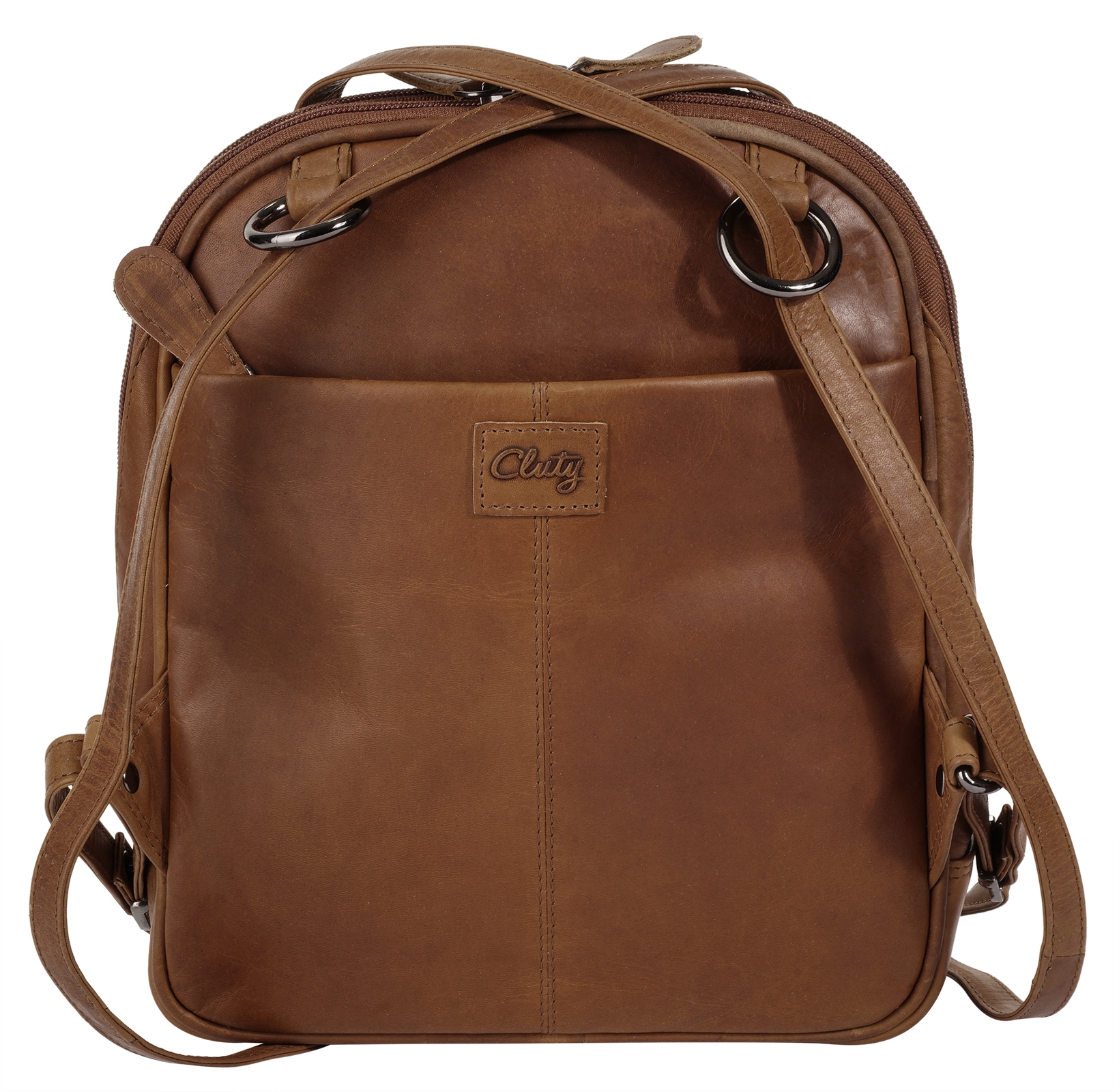 Cluty Cityrucksack, echt Leder