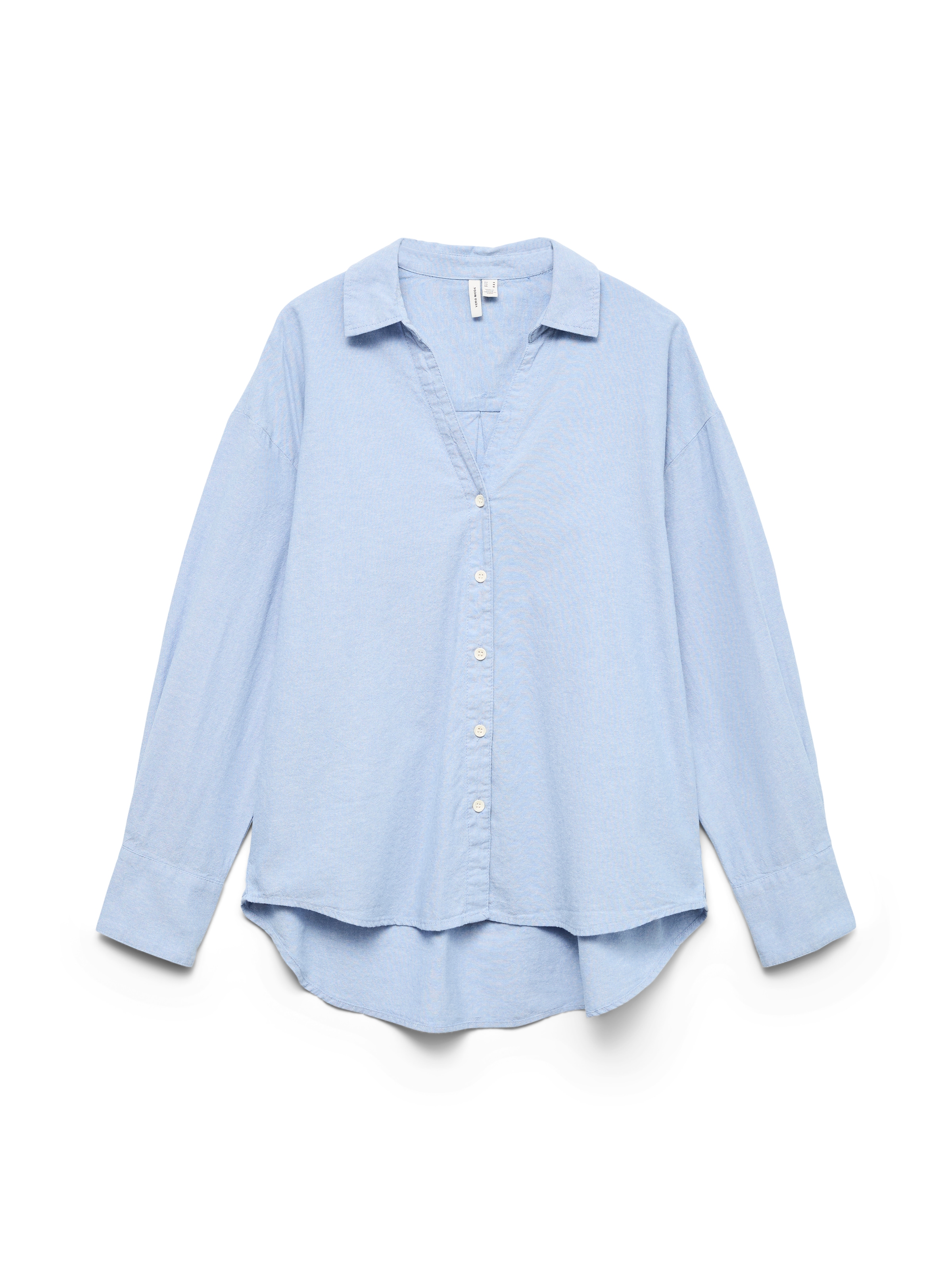 Vero Moda Langarmbluse »VMNORMA LS CHAMBRAY SHIRT« Baumwolle, loose fit