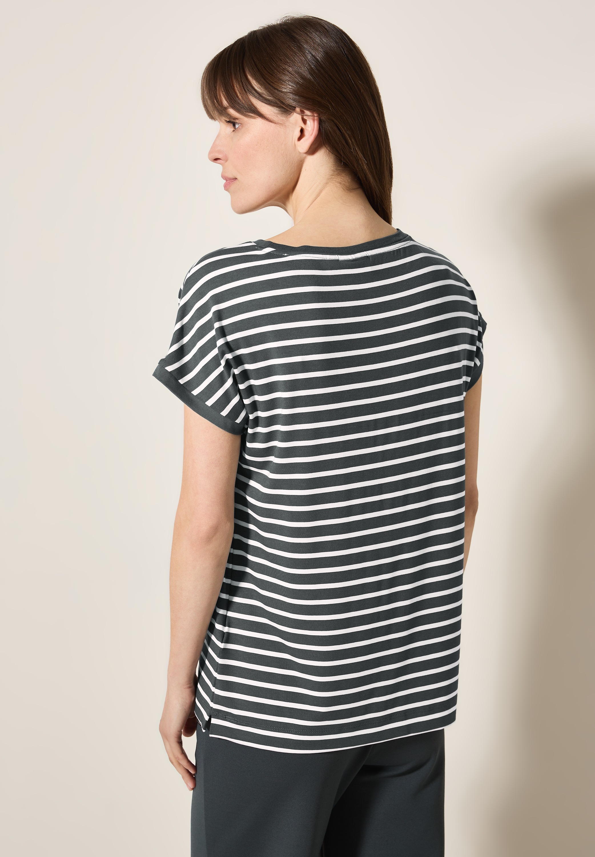 Cecil Rundhalsshirt mit U-Boot-Ausschnitt günstig online kaufen