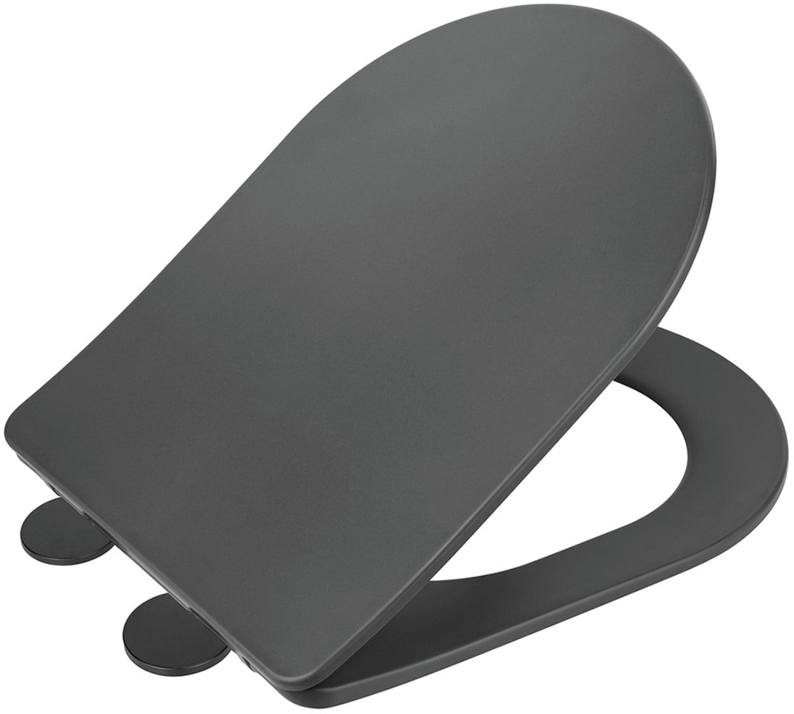 WENKO WC-Sitz »Modell Galati« aus Duroplast, ultraflach, D-Form, mit Absenkautomatik