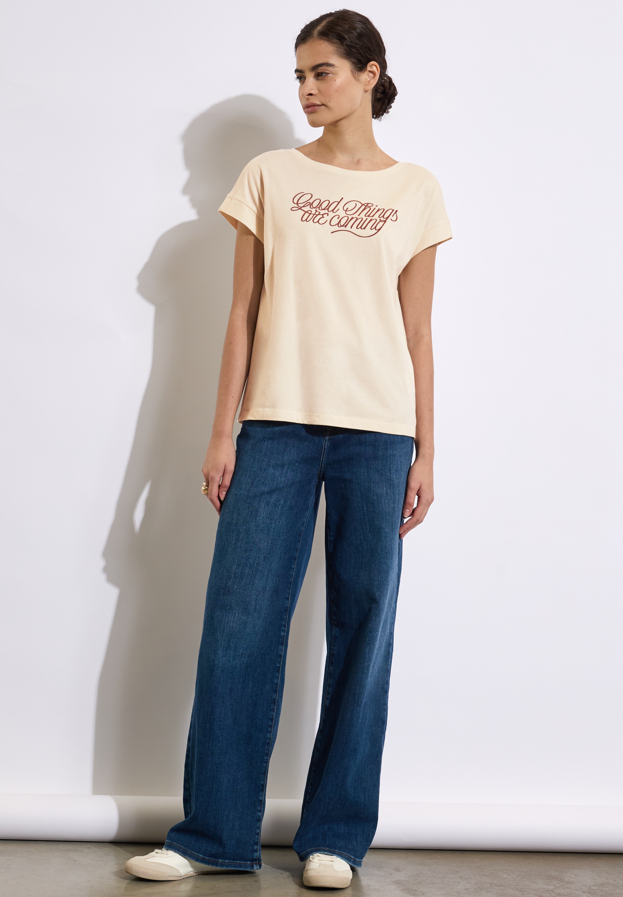 STREET ONE STUDIO T-Shirt, im soften Baumwoll-Mix