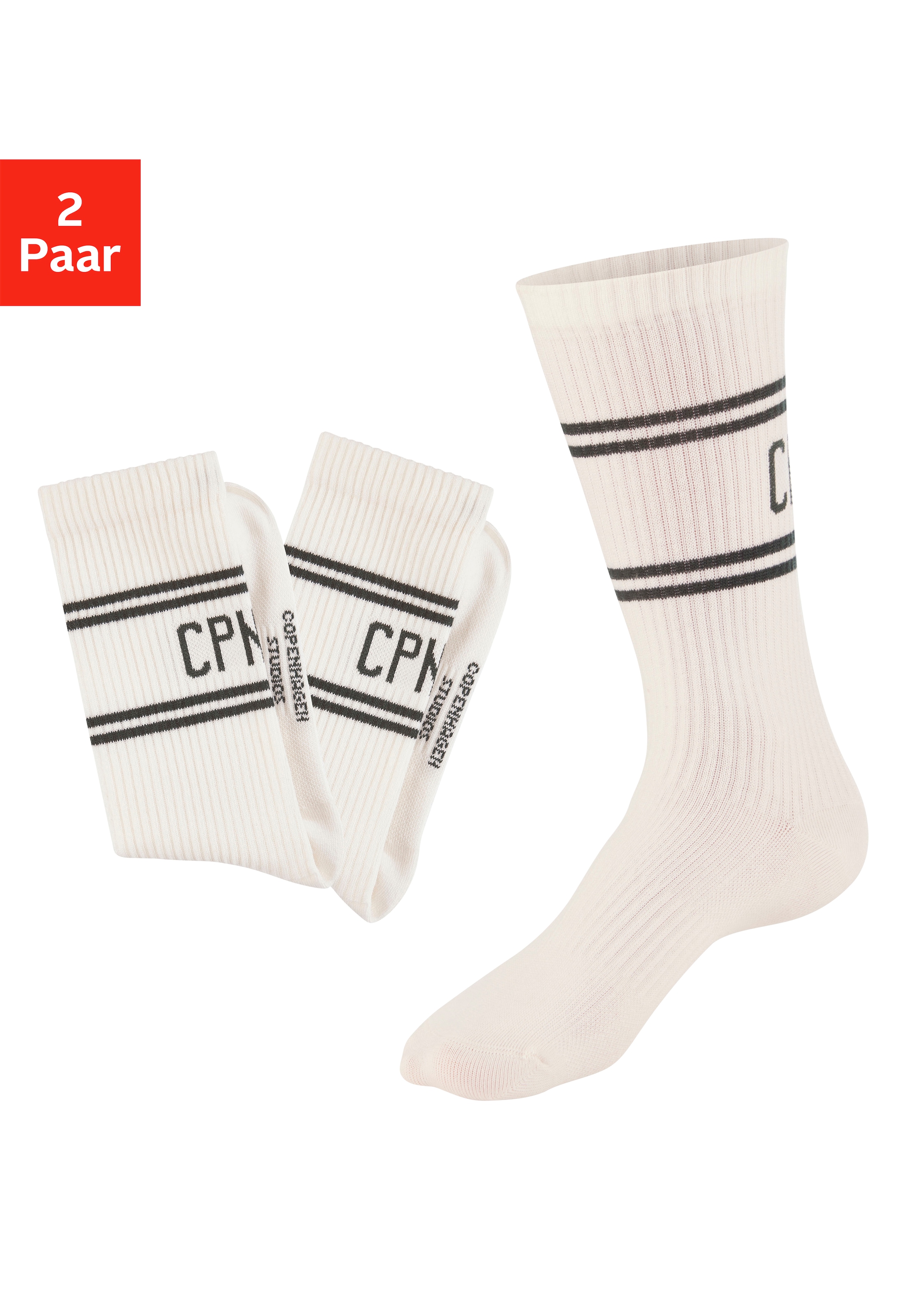 Copenhagen Studios Langsocken, (Packung, 2 Paar), mit Pikeé-Struktur unter günstig online kaufen