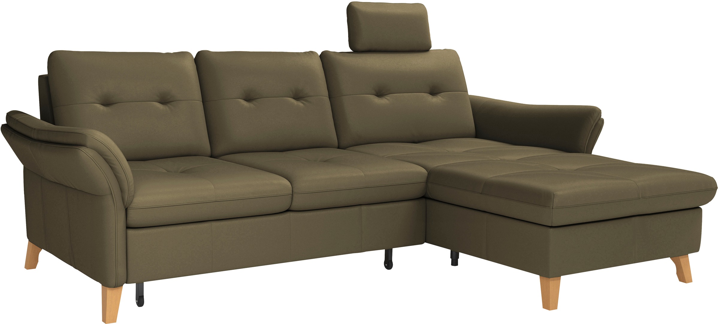 sit&more Ecksofa »Göteborg«, Sitztiefenverstellung und Federkern, wahlweise mit Bettfunktion