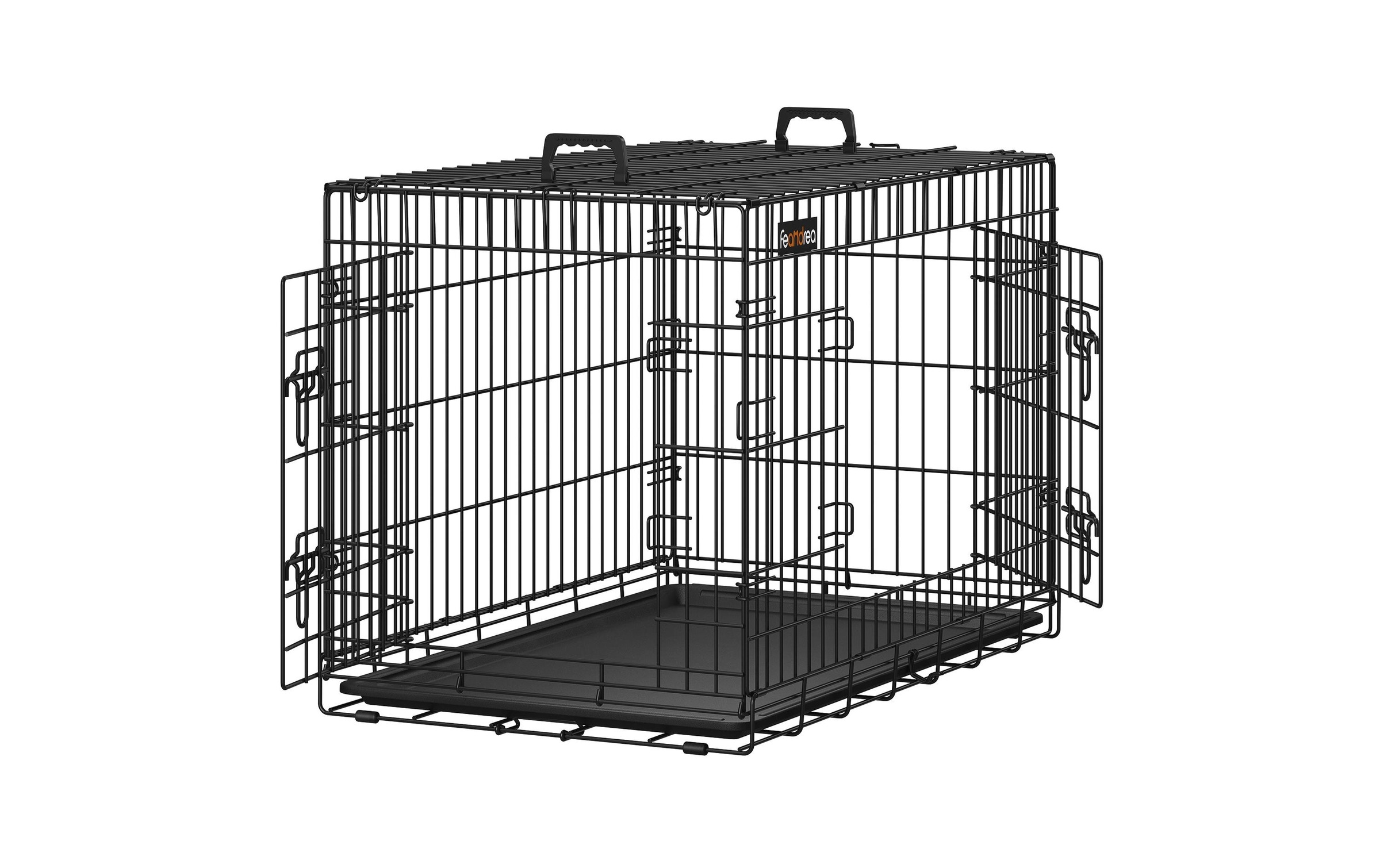 FEANDREA Tiertransportbox »XL mit 2 Türen, 92.5 x 57.5 x 64 cm, Schwarz«