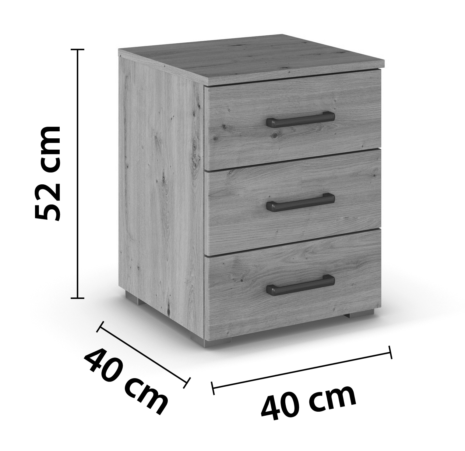 rauch Nachtkommode »Maika« 3 Schubladen mit großzügigem Stauraum