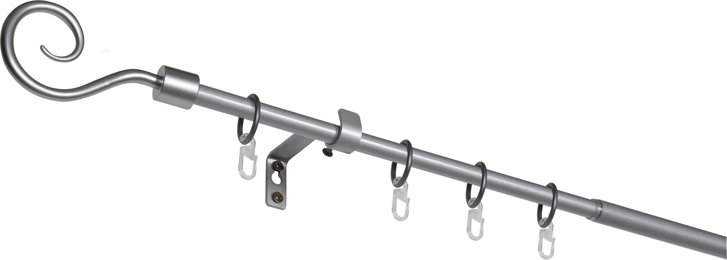 mydeco Gardinenstange "Hook" 1 läufig-läufig ausziehbar günstig online kaufen