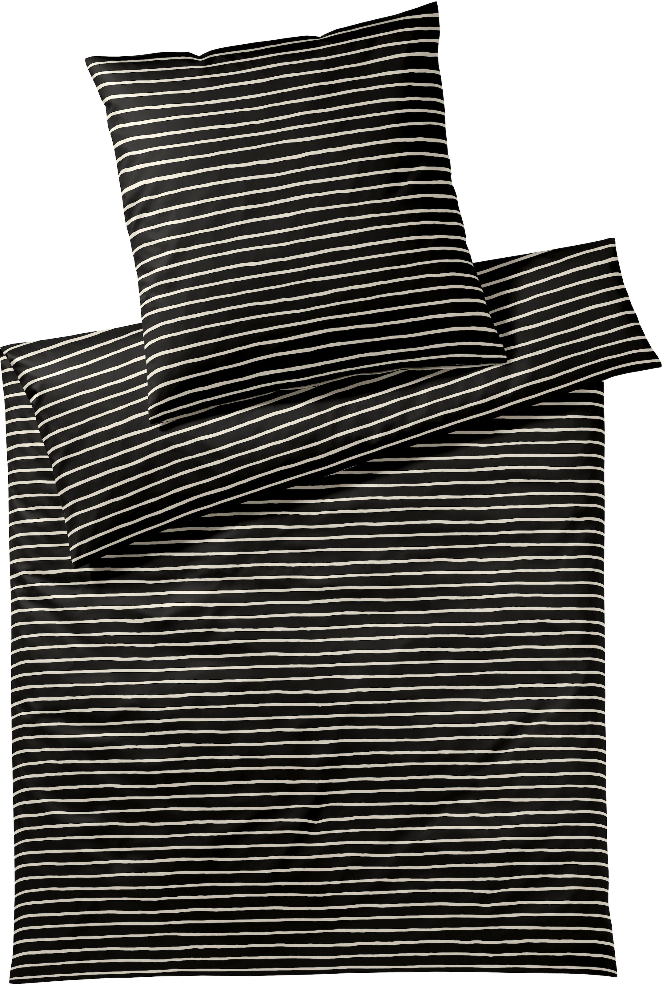 Elegante Bettwäsche "Lines" 2 Stk. tlg. angenehmes Hautgefühl günstig online kaufen