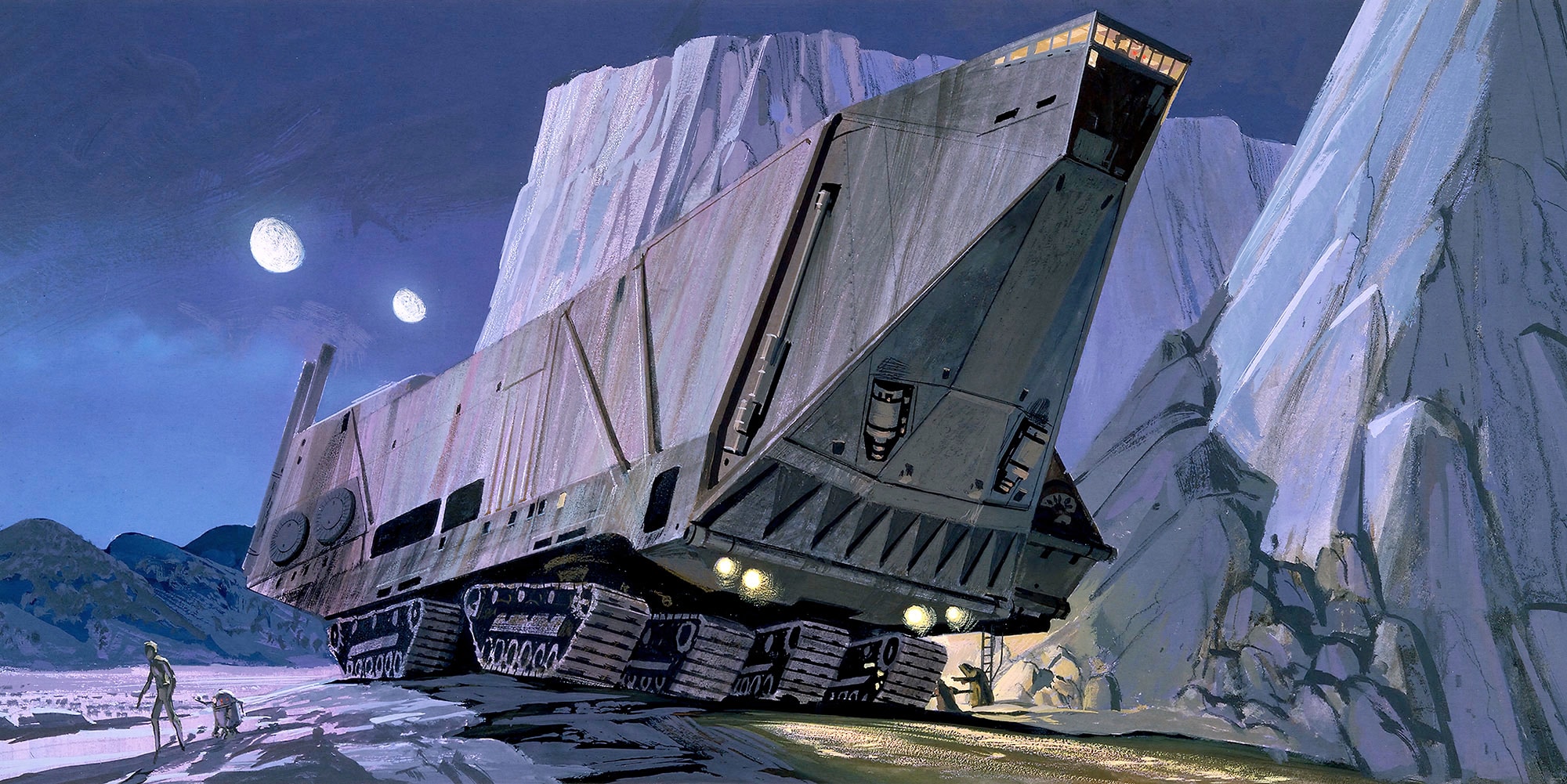 Komar Vliestapete "Star Wars Classic RMQ Sandcrawler", 500x250 cm (Breite x Höhe)