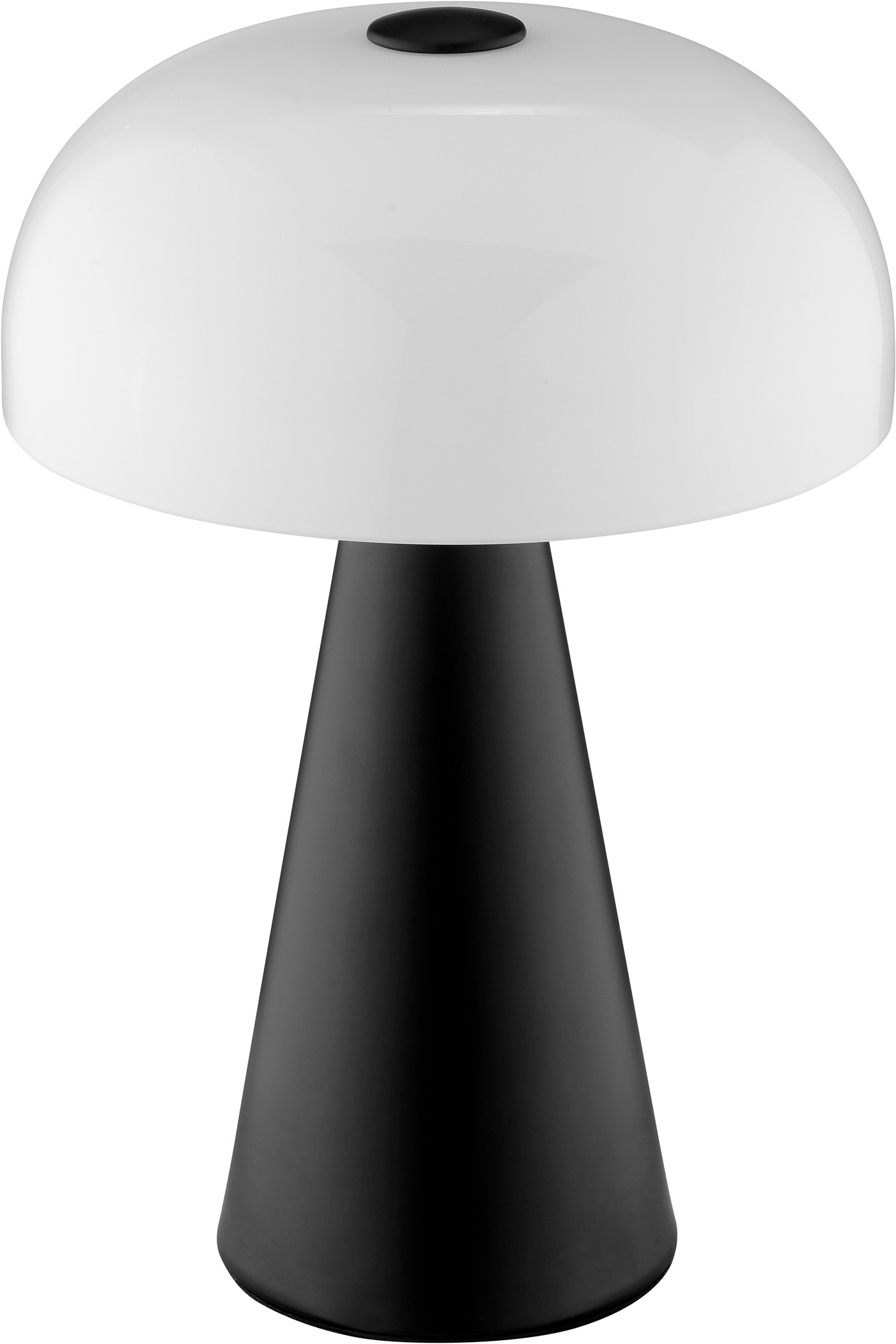 Brilliant Tischleuchte »Crescent« E14 1 Stk. Pilz Tischleuchte, 35 cm, Ø 24 cm, E14, Schalter am Kabel, schwarz