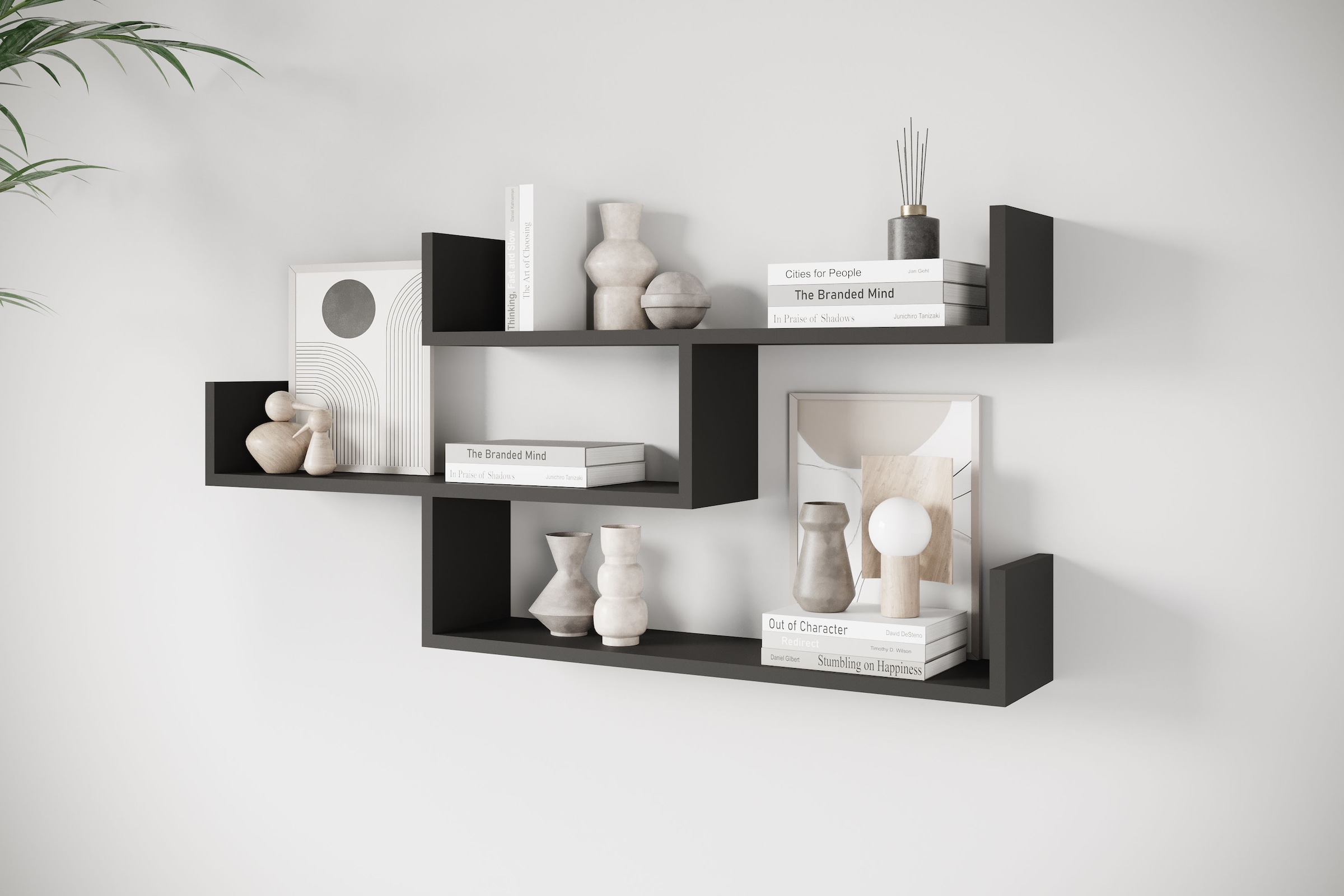 INOSIGN Wandboard »Wandregal Trio«, (1 St.), Hängeregal mit 3 Ablageflächen, modernes Design, variabel einsetzbar
