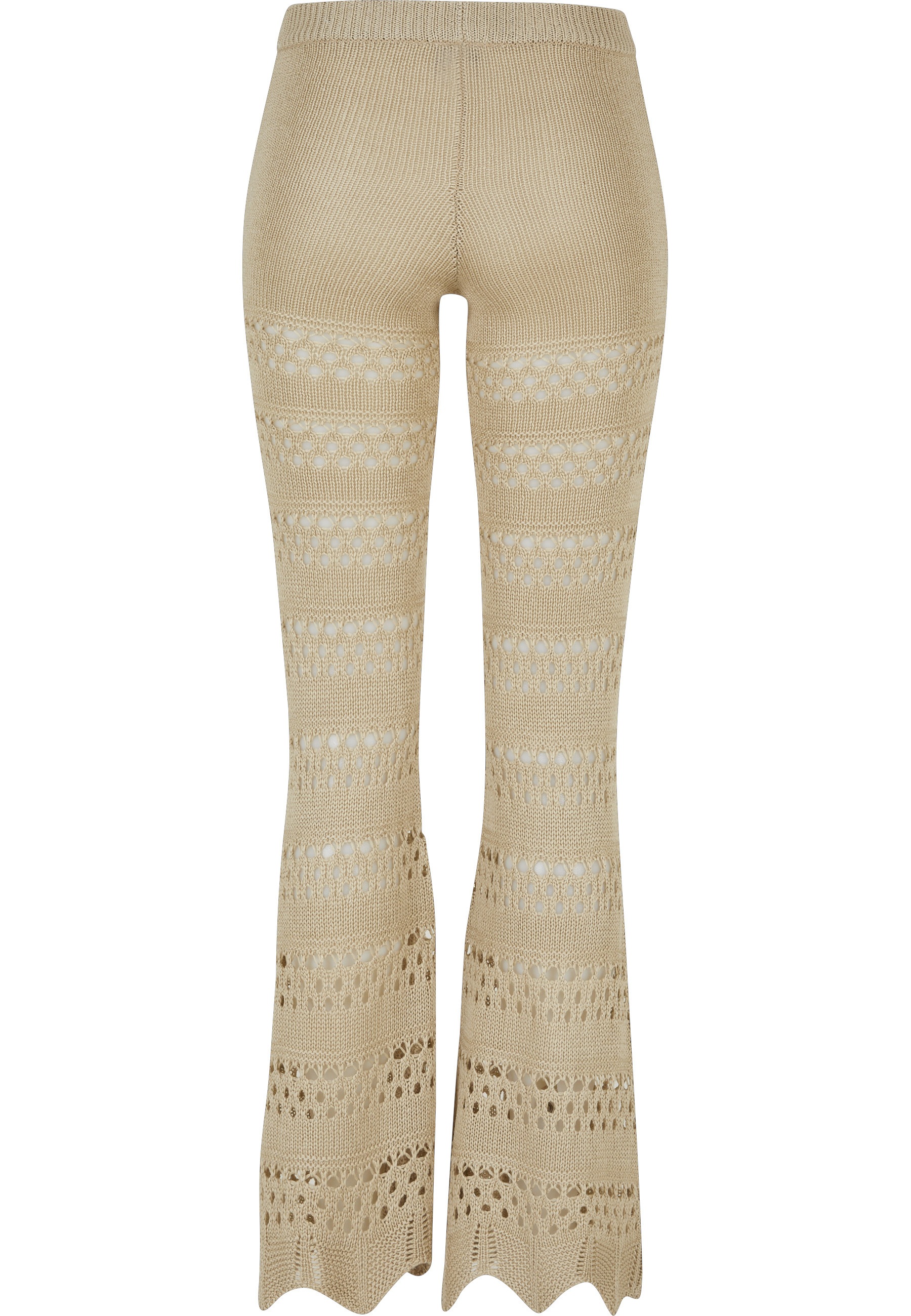 URBAN CLASSICS Leggings "Urban Classics Damen Ladies Flared Crochet Knit Le günstig online kaufen