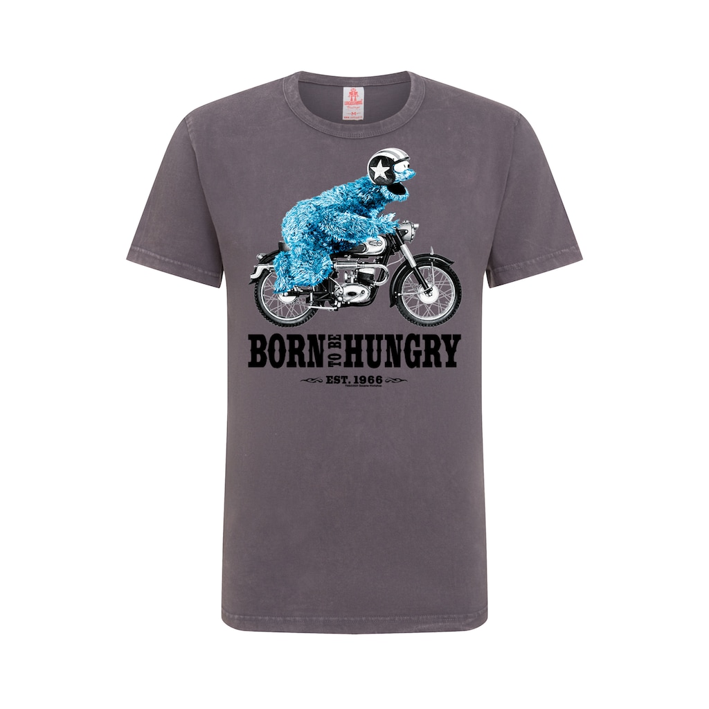 LOGOSHIRT T-Shirt »Sesamstrasse - Krümelmonster Motorrad«