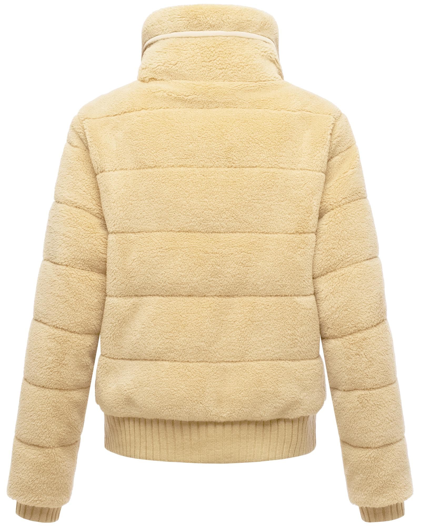 Navahoo Plüschjacke »Schneepuder 14«, warme Damen Teddyjacke für den Winter