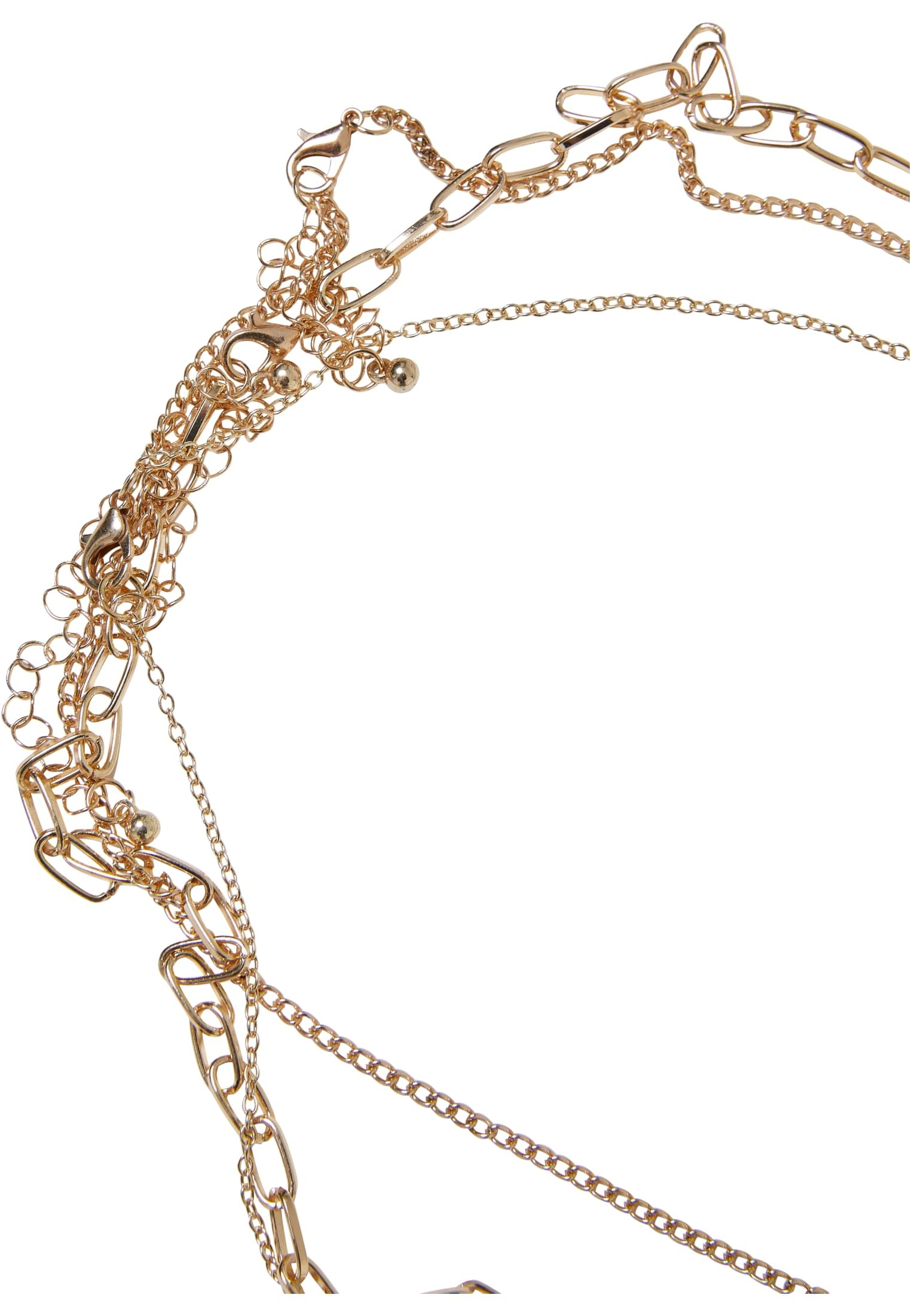 URBAN CLASSICS Edelstahlkette »Accessoires Flower Bead Various Layering  Necklace 3-Pack« für bestellen | BAUR