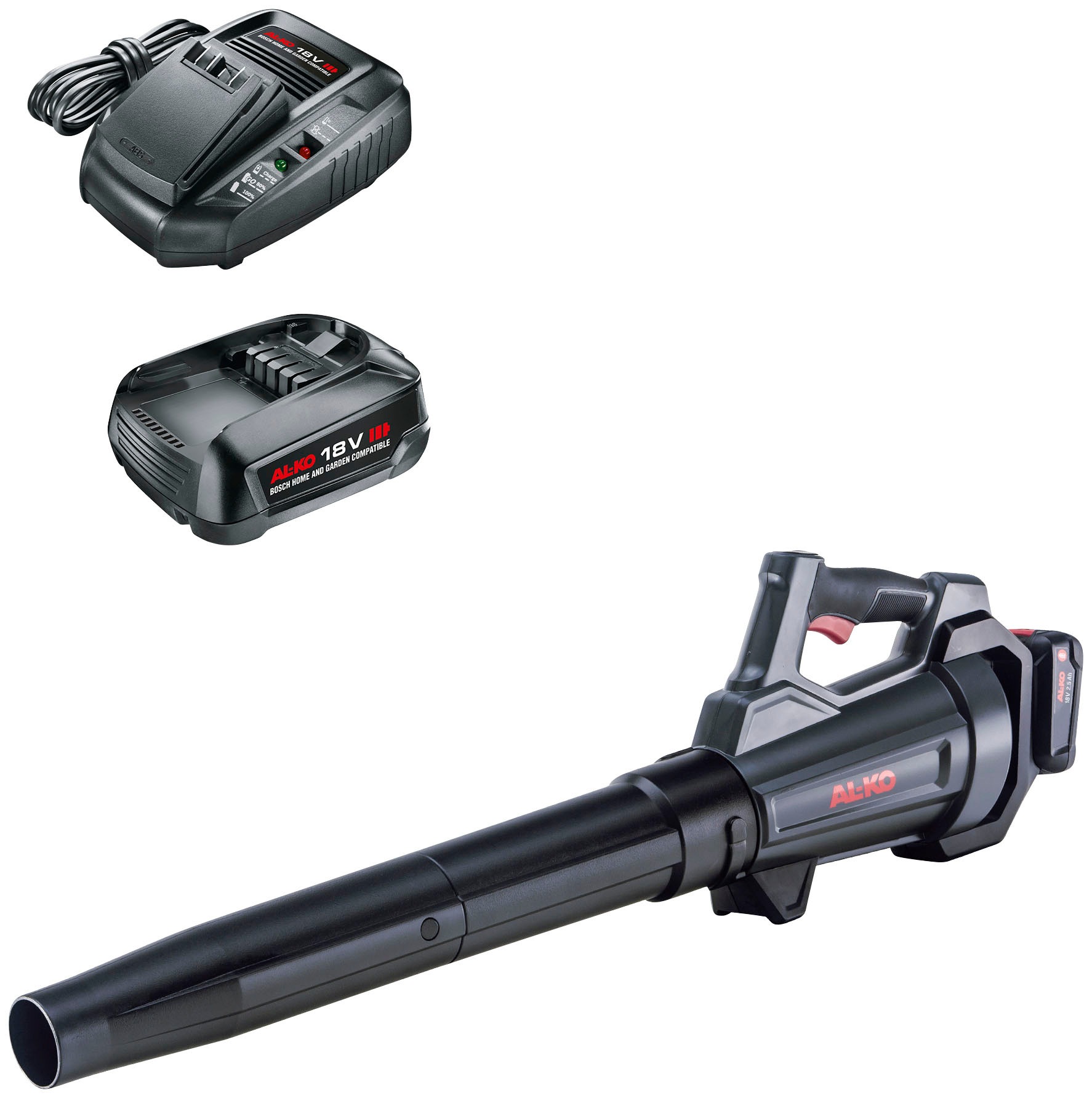 AL-KO Akku-Laubbläser "HOME AND GARDEN COMPATIBLE LB 1860" inkl. Akku und L günstig online kaufen
