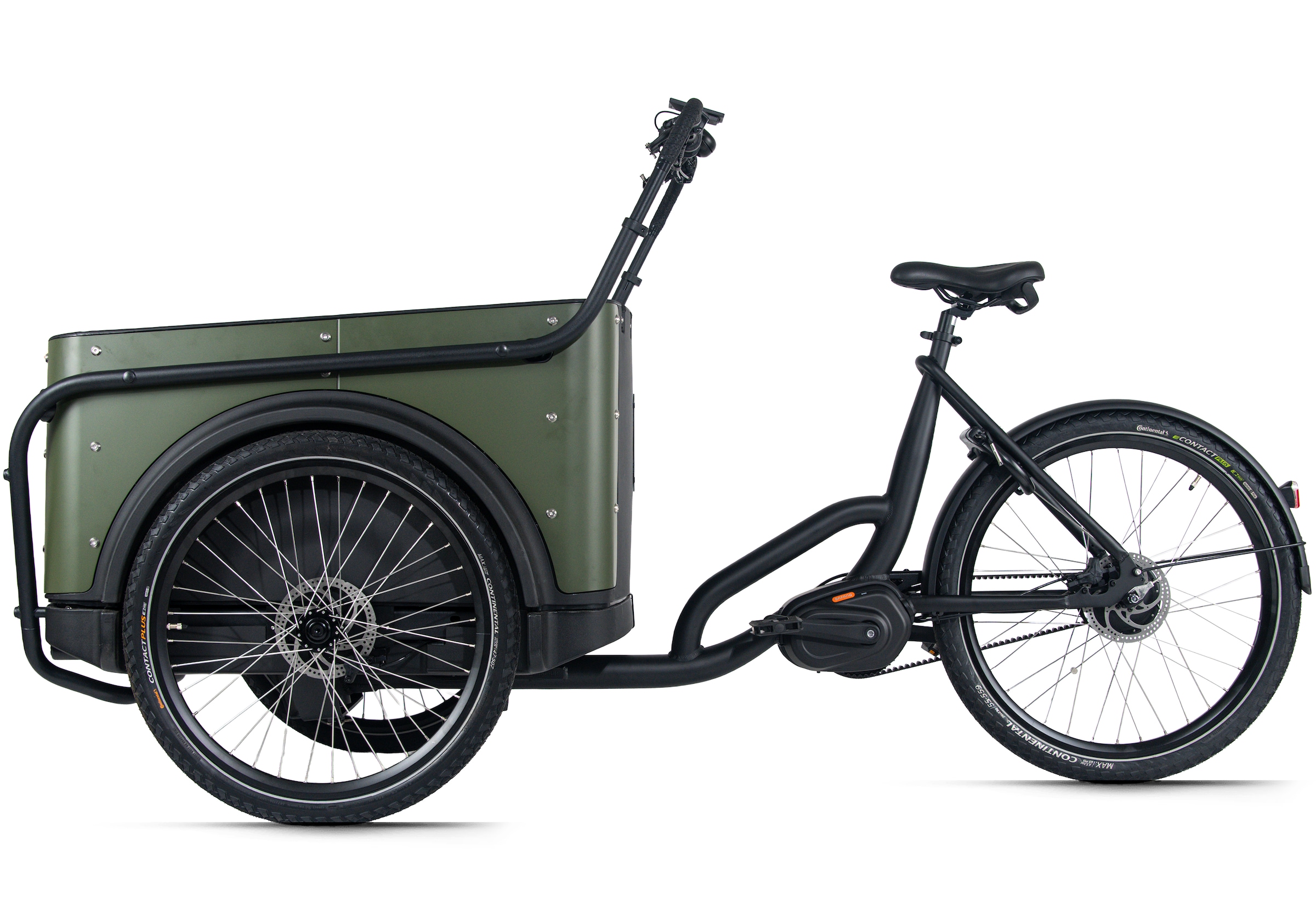 Royal Cargo Bikes »Cargo 3W Premium Plus 17,5Ah / 630 Wh 24 / 26 Zoll mit Riemenantrieb« 0 Gang ENVIOLO NuVinci Schaltwerk Nabenschaltung Mittelmotor 250 W