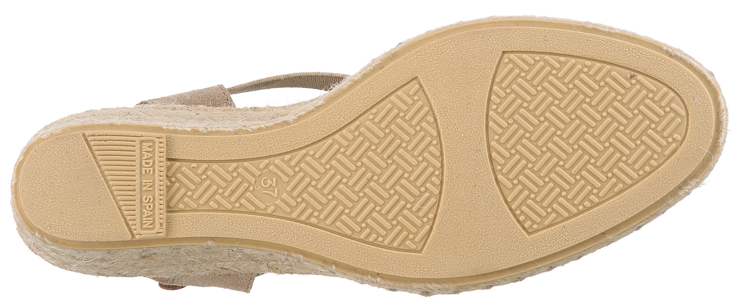 Thumbnail - VERBENAS Keilsandalette "Milena Serraje", Sommerschuh, Riemchensandale, Urlaubschuh, Keilabsatz mit Juterahmen