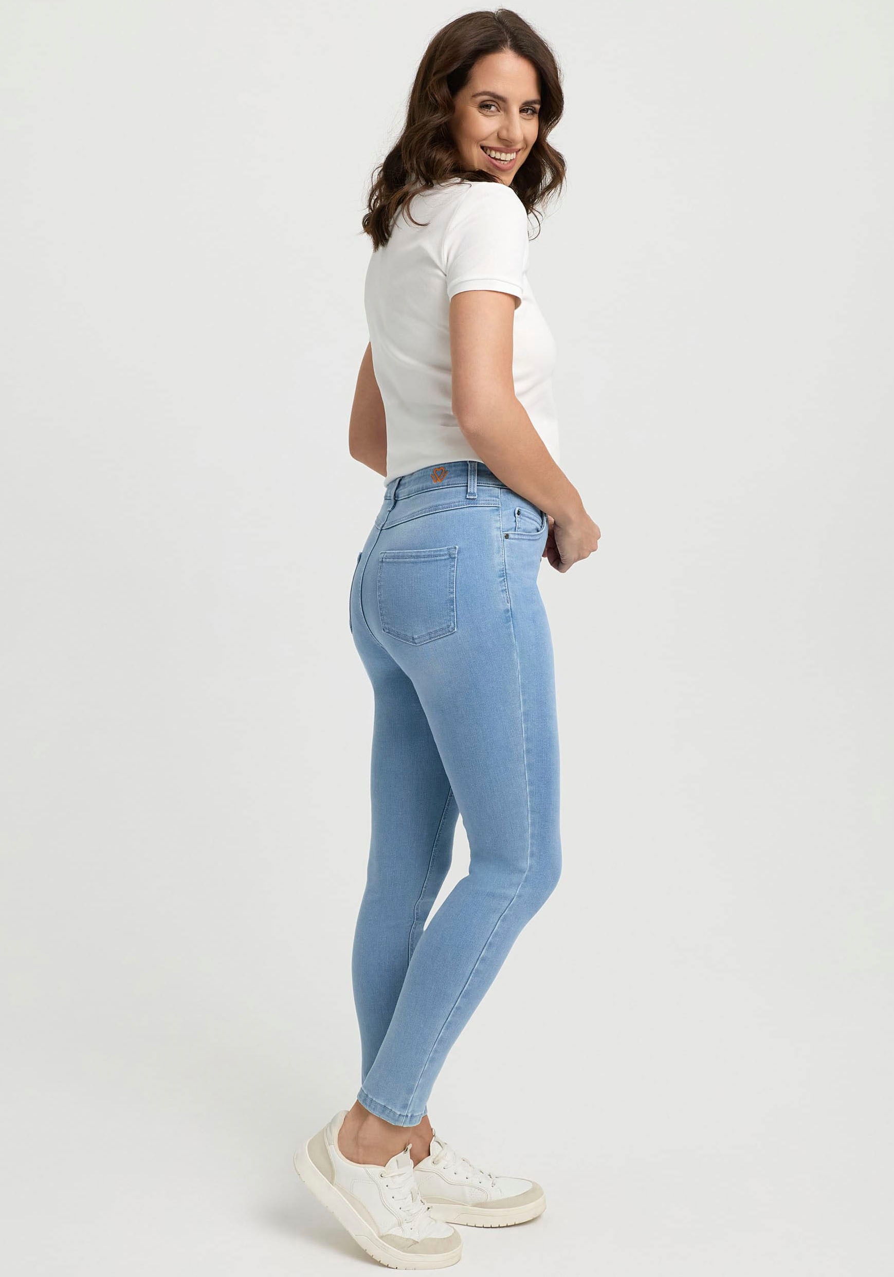 wonderjeans High-waist-Jeans "Skinny" in körperbetonter Passform günstig online kaufen