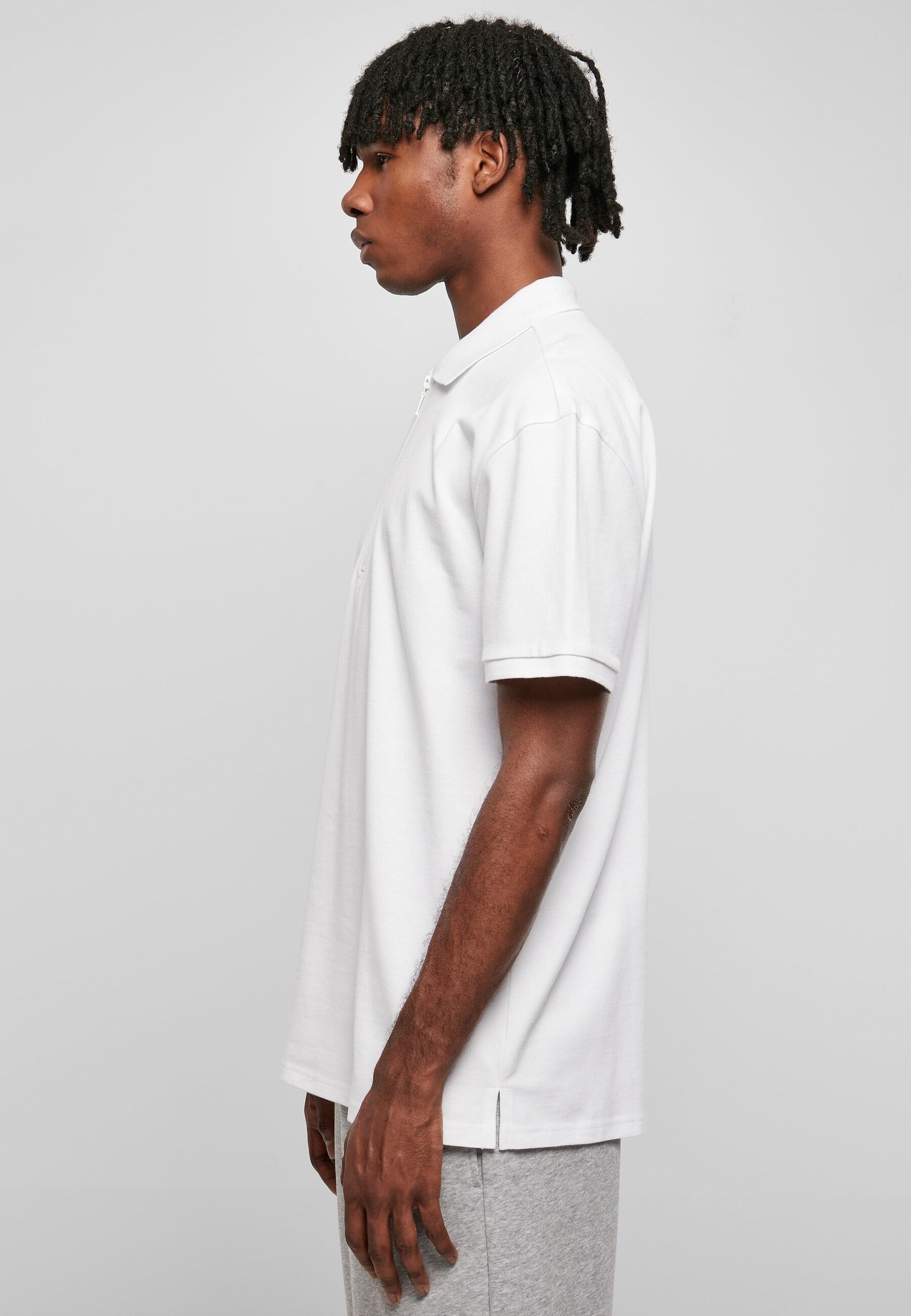 URBAN CLASSICS Poloshirt »Urban Classics Herren Oversized Zip Polo«, (1 tlg.)