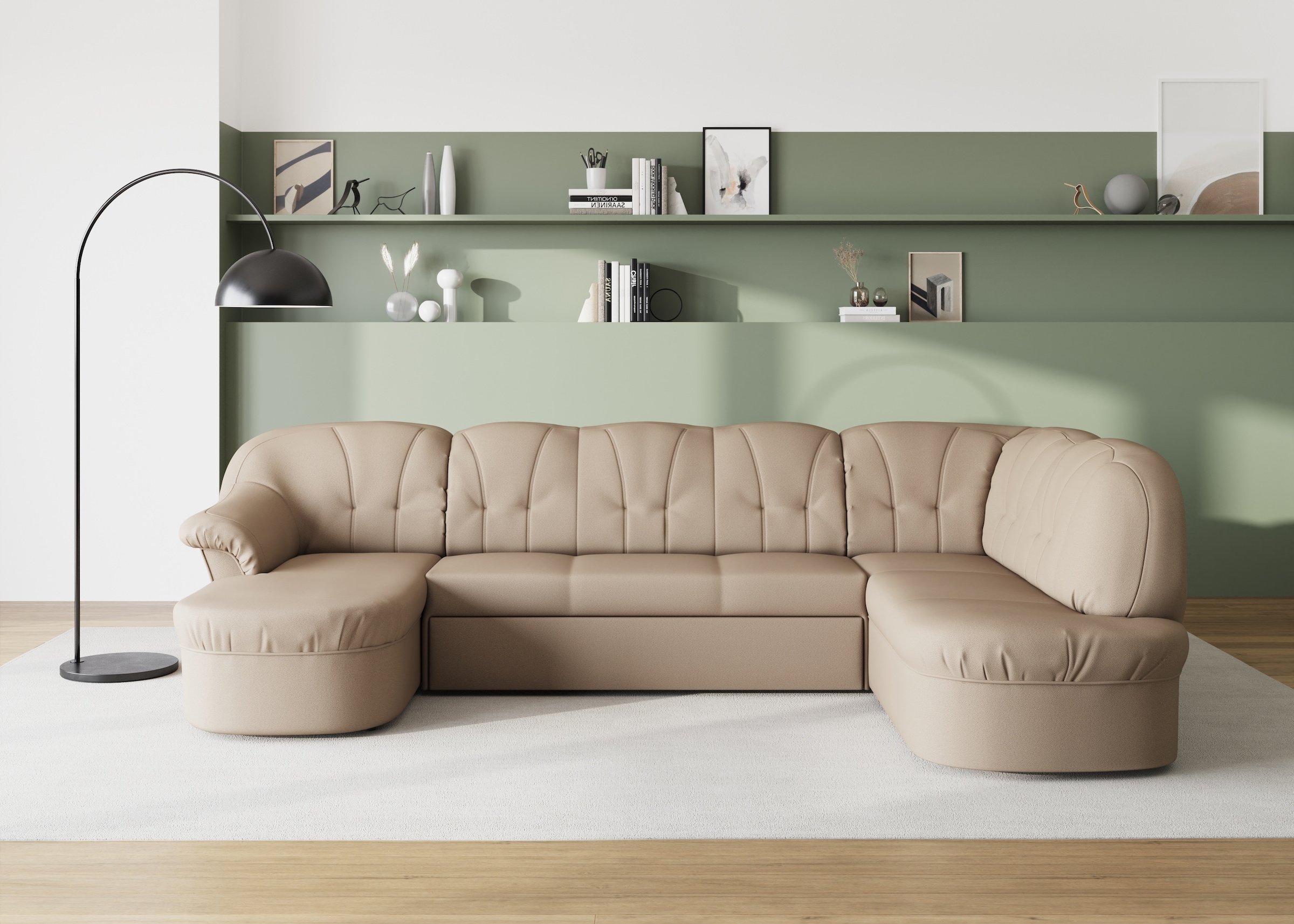 DOMO collection Wohnlandschaft "Pegnitz, zeitlos und modern, mit attraktive günstig online kaufen