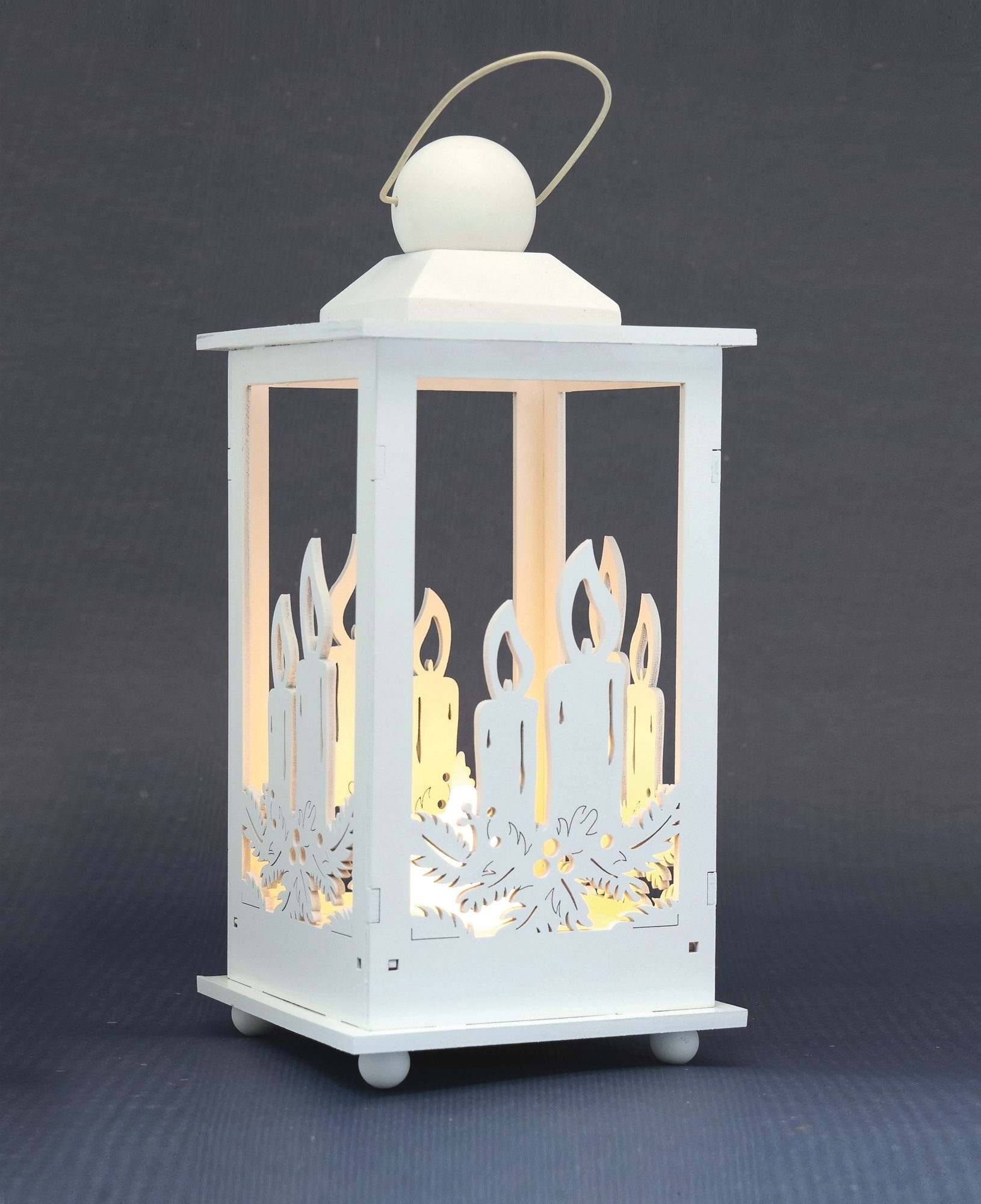 Deko-Laterne mit LED-Kerze