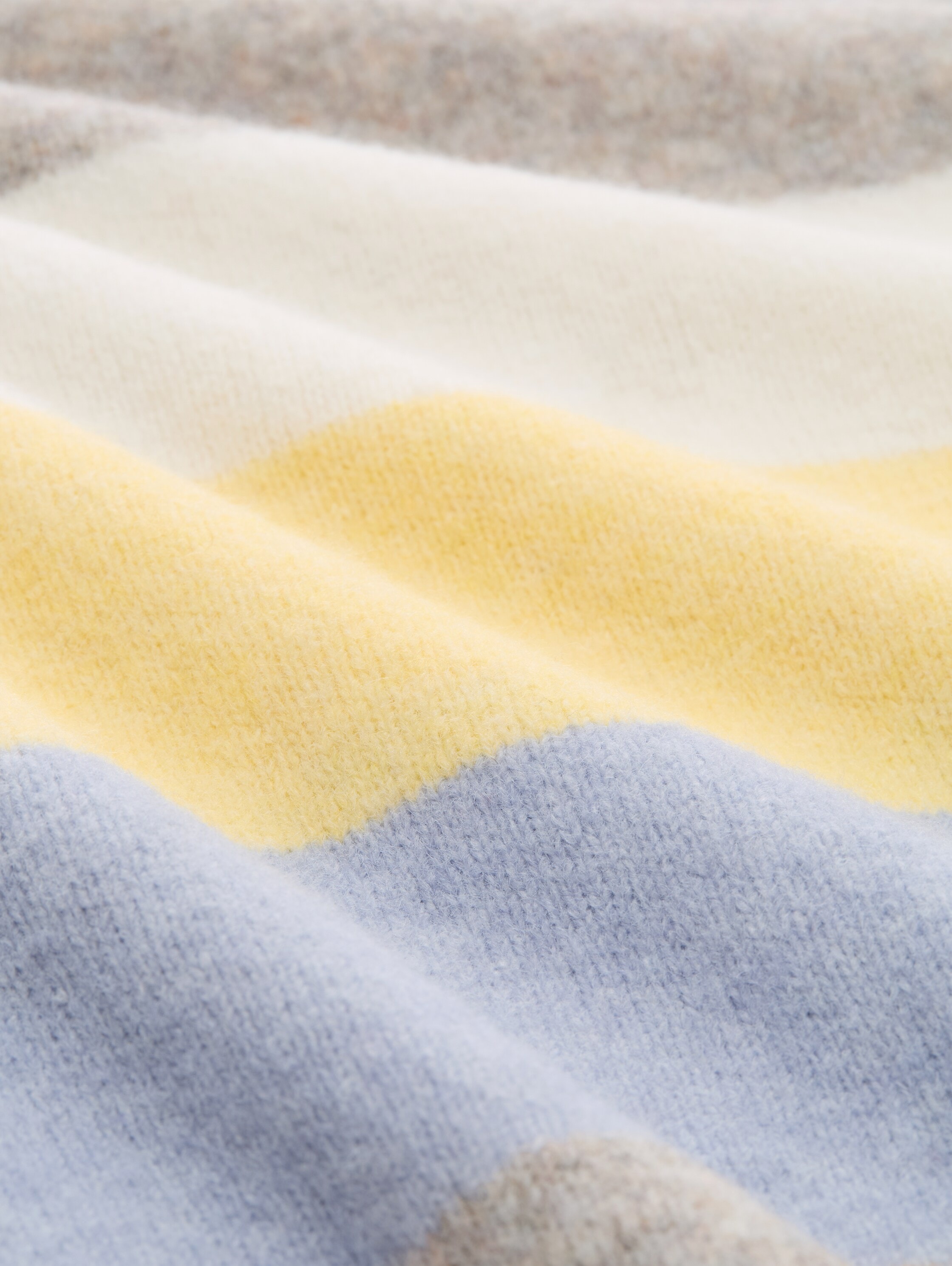 TOM TAILOR Denim V-Ausschnitt-Pullover mit Stehkragen