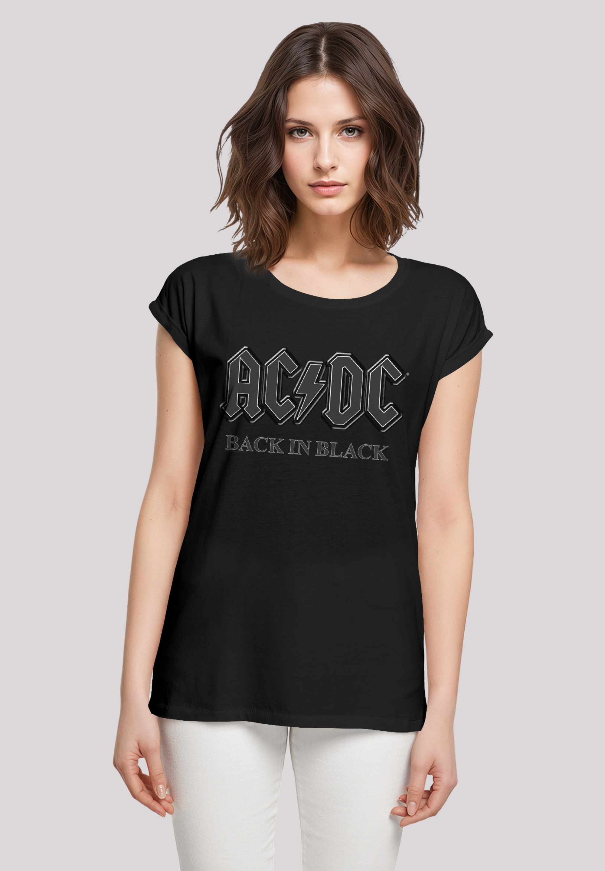 F4NT4STIC T-Shirt »ACDC Back in Black«, Premium Qualität