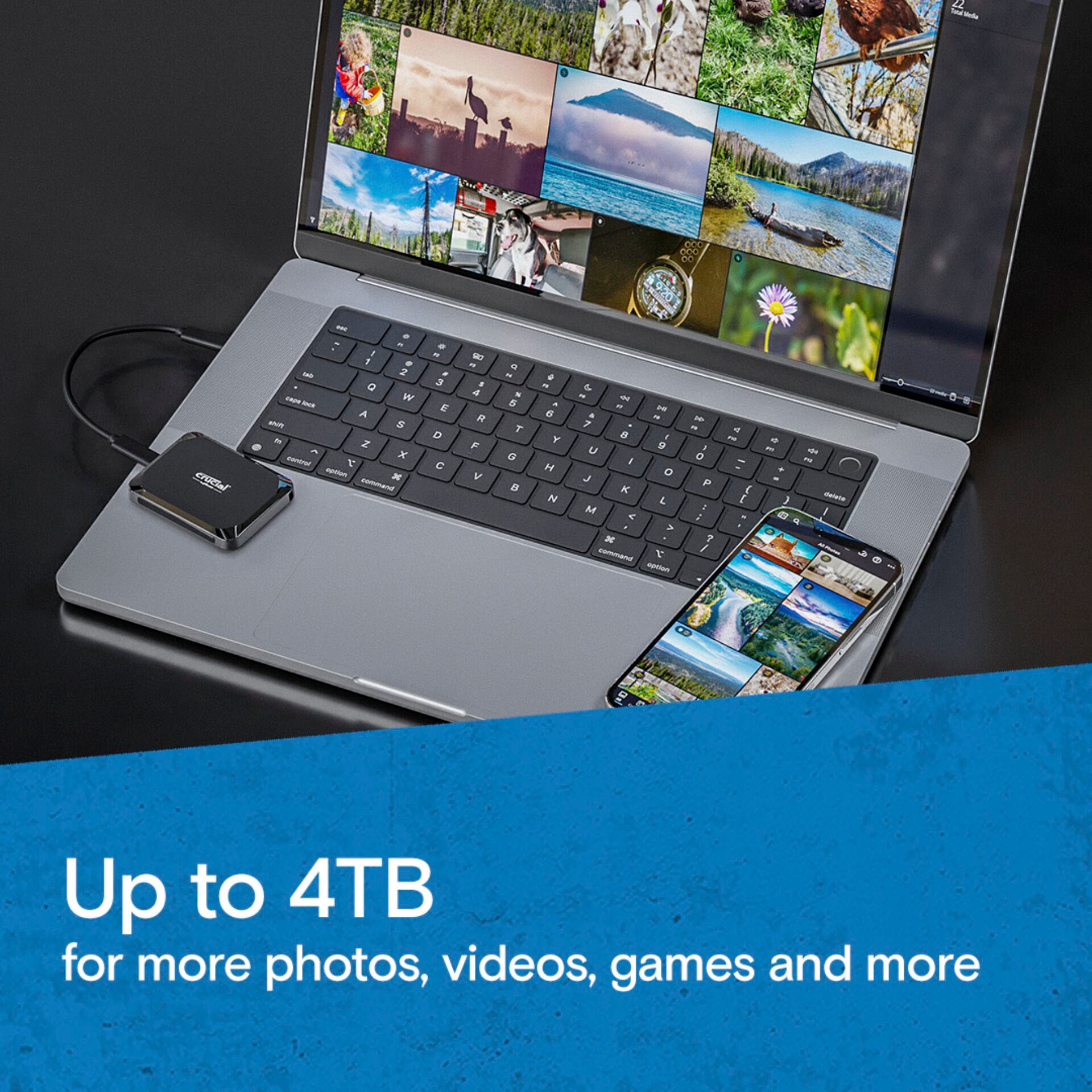 Crucial externe SSD »X9 2 TB« 2 TB Anschluss USB-C