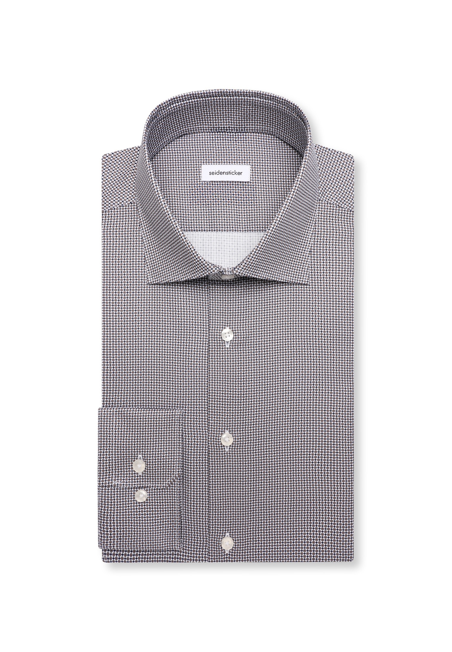 seidensticker Businesshemd »Schwarze Rose« Slim 1/1 Kentkragen Druck