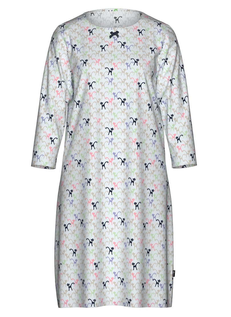 Trigema Nachthemd "TRIGEMA Nachthemd mit Allover-Katzen-Print" 1 Stk. tlg. günstig online kaufen