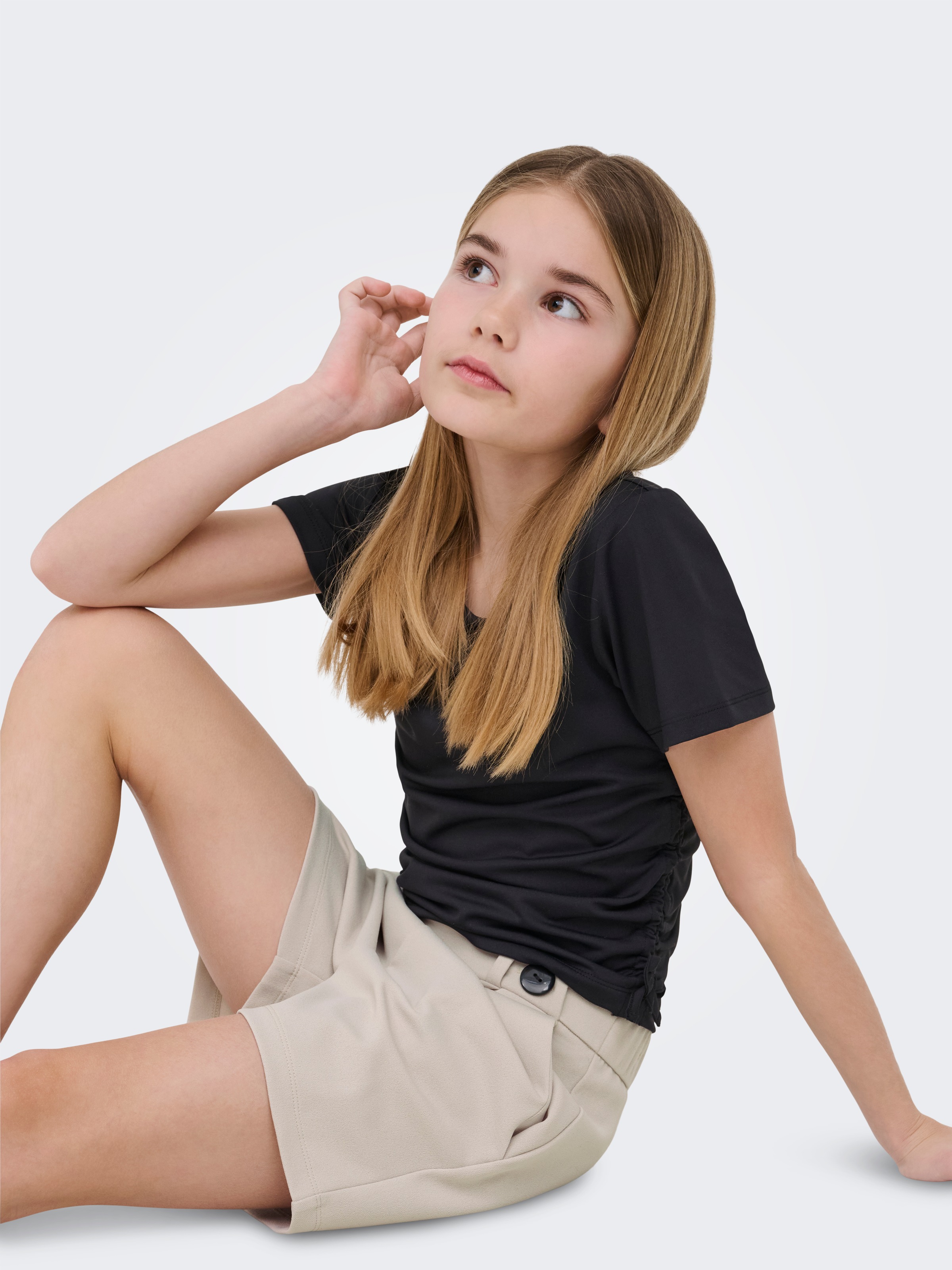 KIDS ONLY Shorts »KOGGEGGO LIFE BUTTON SHORTS VD JRS NOOS«  Materialmix, normal geschnitten