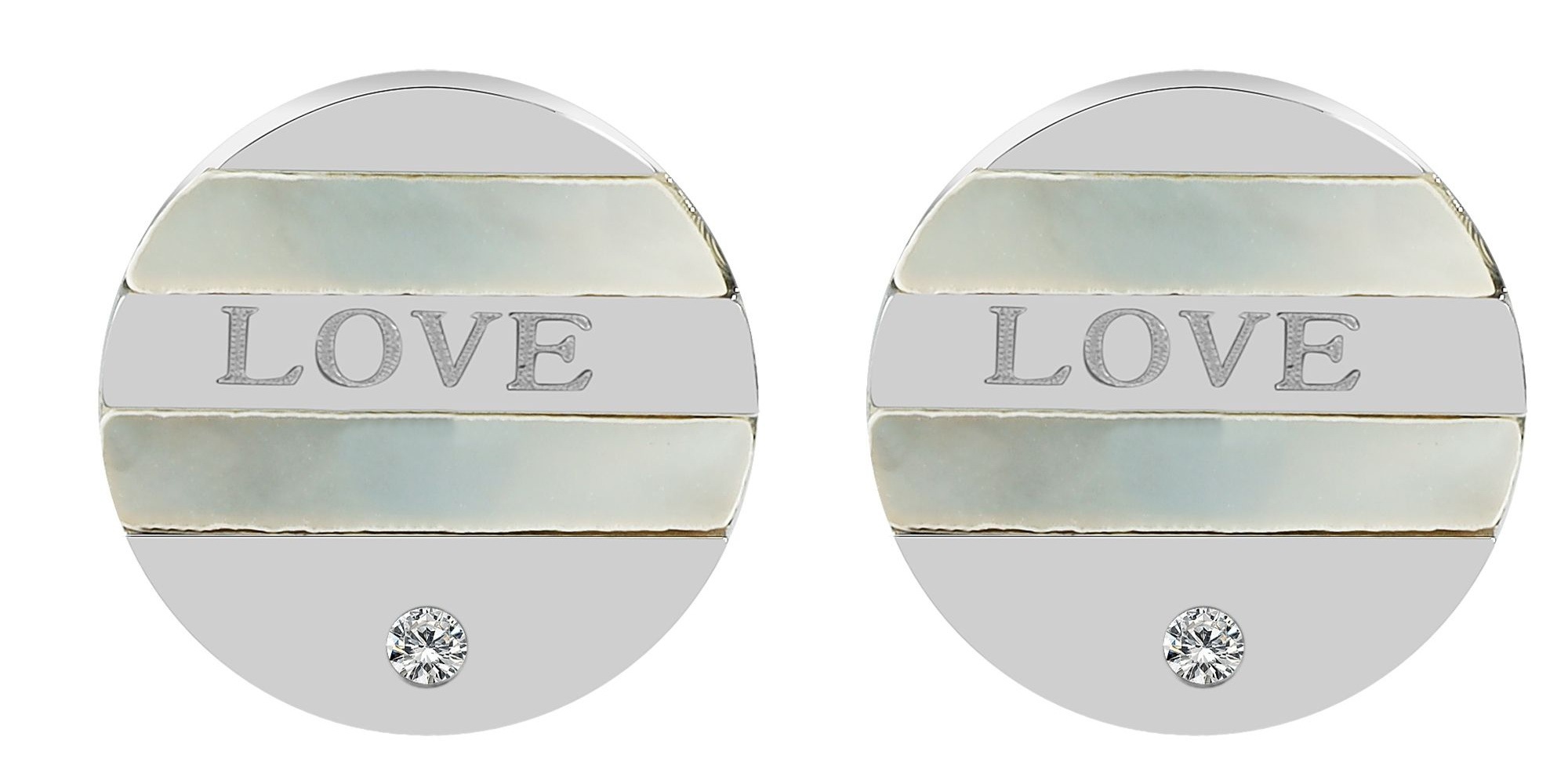 Adelia´s Paar Ohrhänger »Damen Ohrringe – Ohrstecker aus Edelstahl mit Perlmutt« Geschenkidee: zeitlos und vielseitig