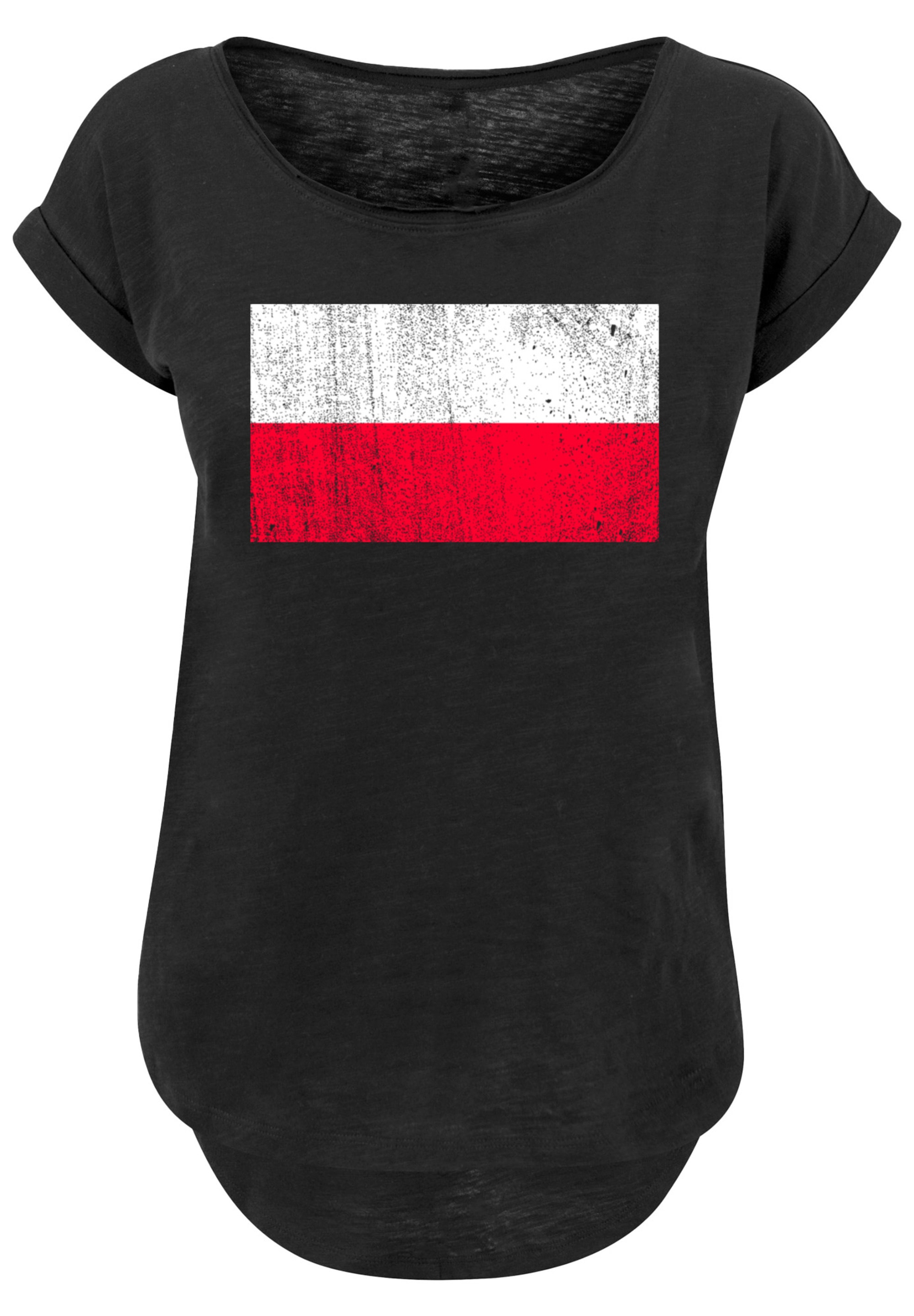 F4NT4STIC T-Shirt "Poland Polen Flagge distressed", Print günstig online kaufen