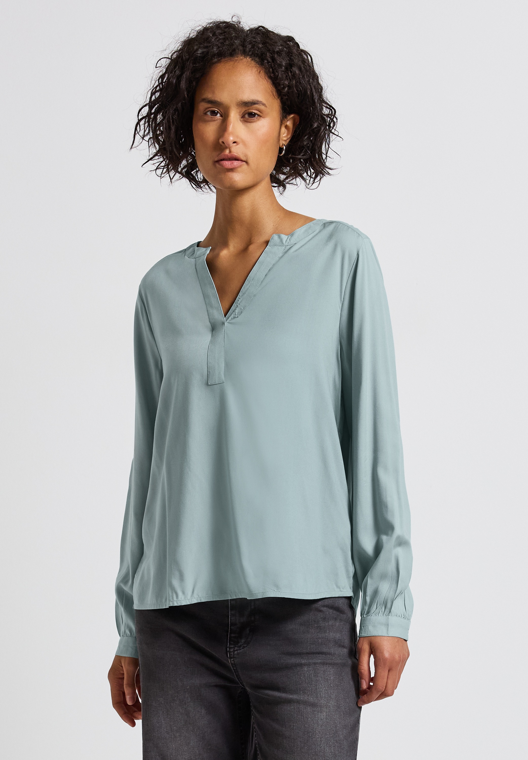 STREET ONE Langarmbluse, aus softer Viskose günstig online kaufen