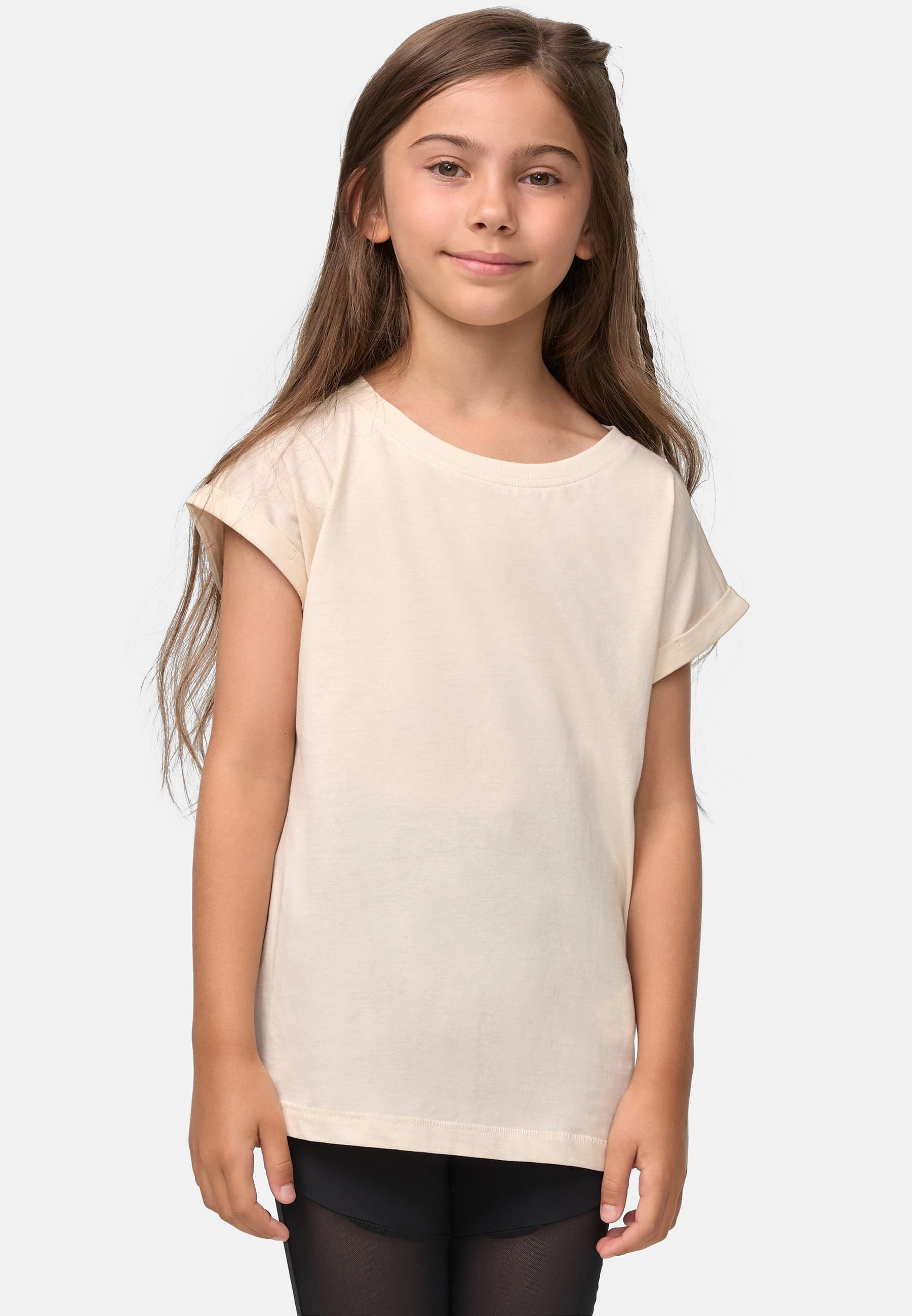 URBAN CLASSICS T-Shirt »Urban Classics Damen Girls Organic Extended Shoulder Tee«, (1 tlg.)