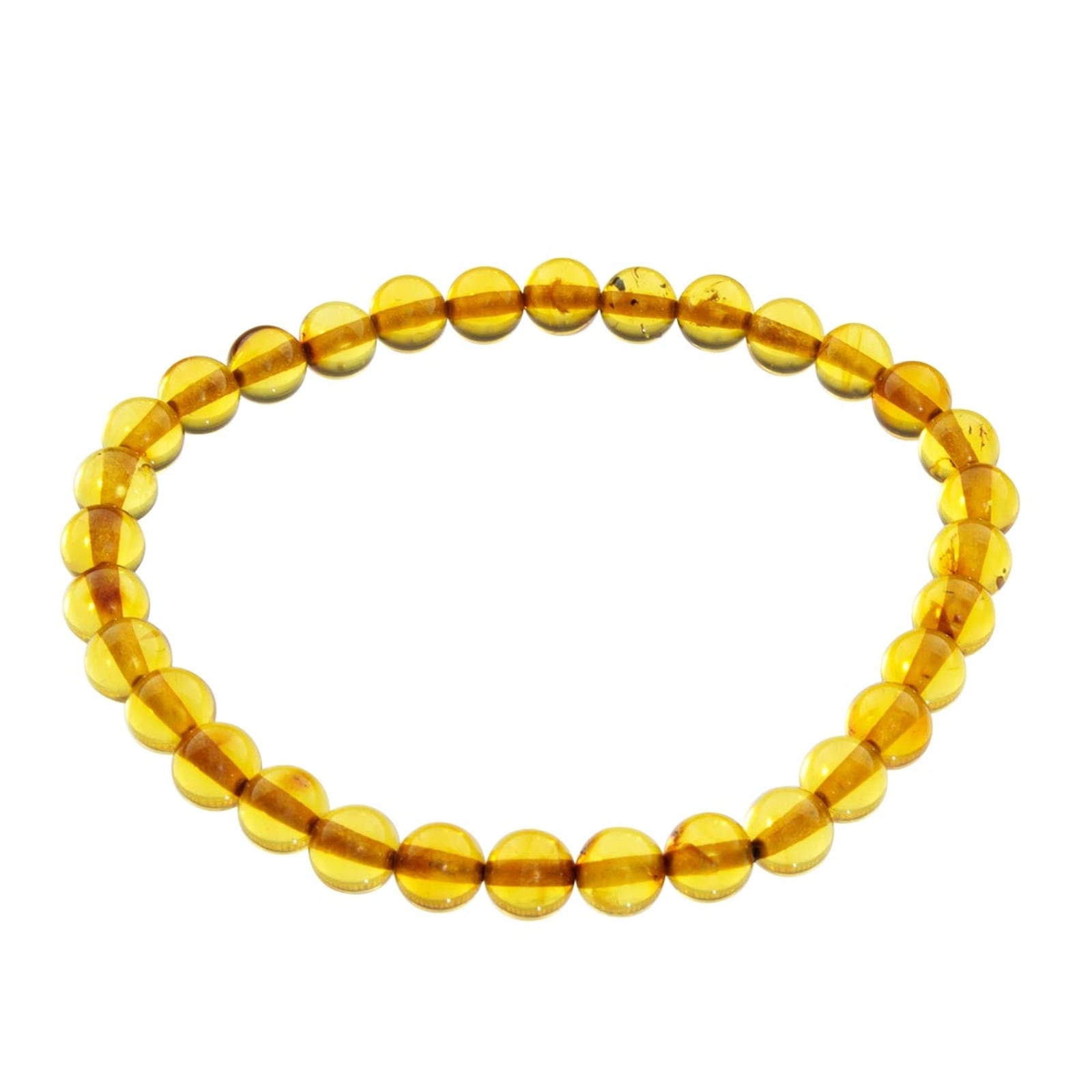 "Armband OSTSEE-SCHMUCK ""Ostsee-Schmuck Armband Kugel 6 mm Armband Kugel 6 mm"", braun, Armbänder, Damen, 19cm, Bernstein, Armband"