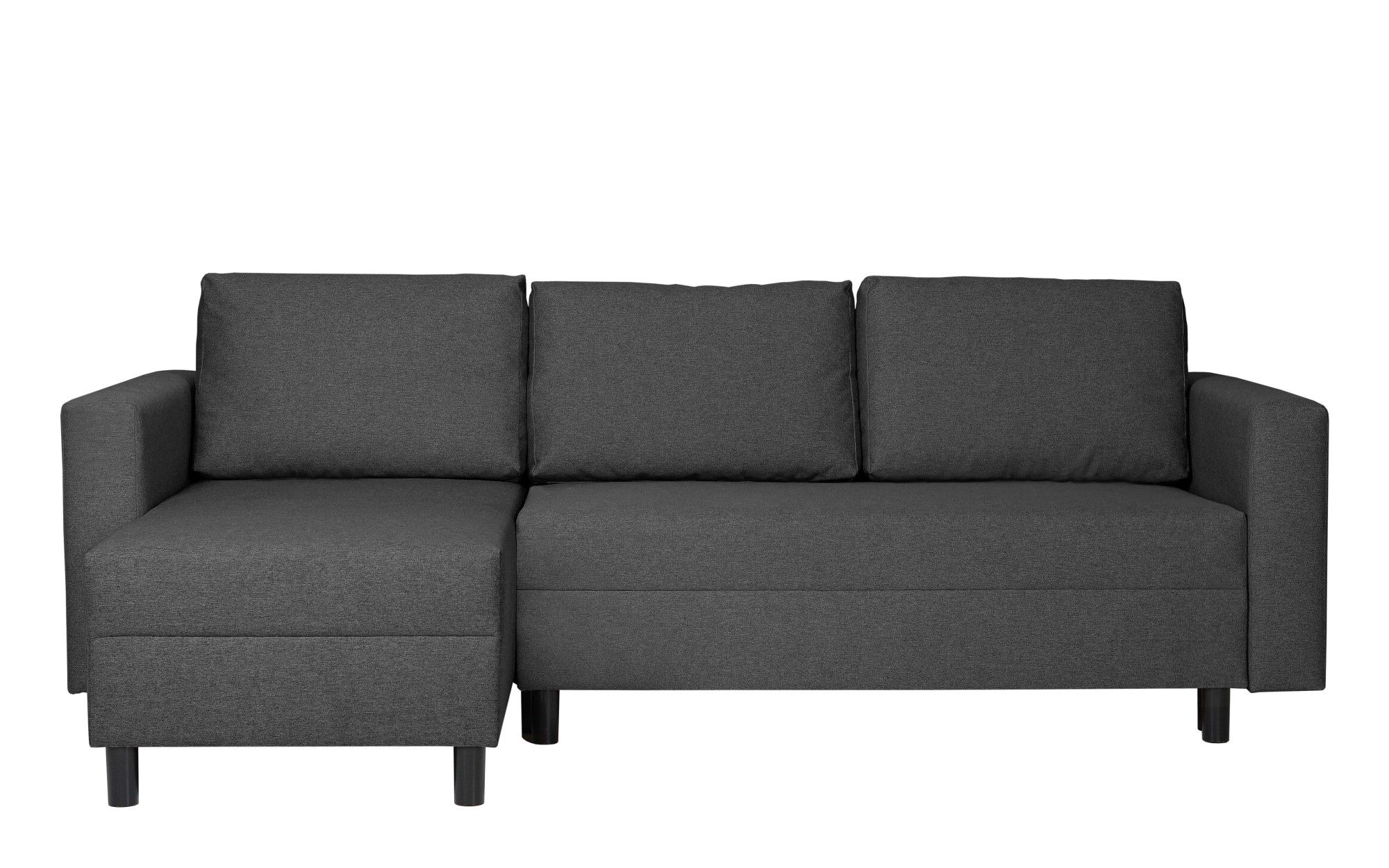INOSIGN Ecksofa »GLENOE Schlafsofa mit Bettkasten, Recamiere beidseitig montierbar«, L-Form, Maße B/T/H: 230/135/84,5 cm, Velvet & Struktur weich