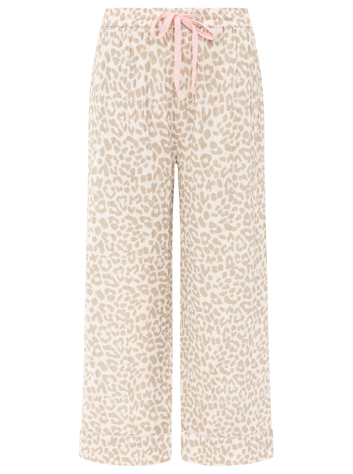 Zwillingsherz Pyjama »Classic Leo« 2 Leo-Muster, Oberteil mit Knöpfen, Hose mit elastischem Bund