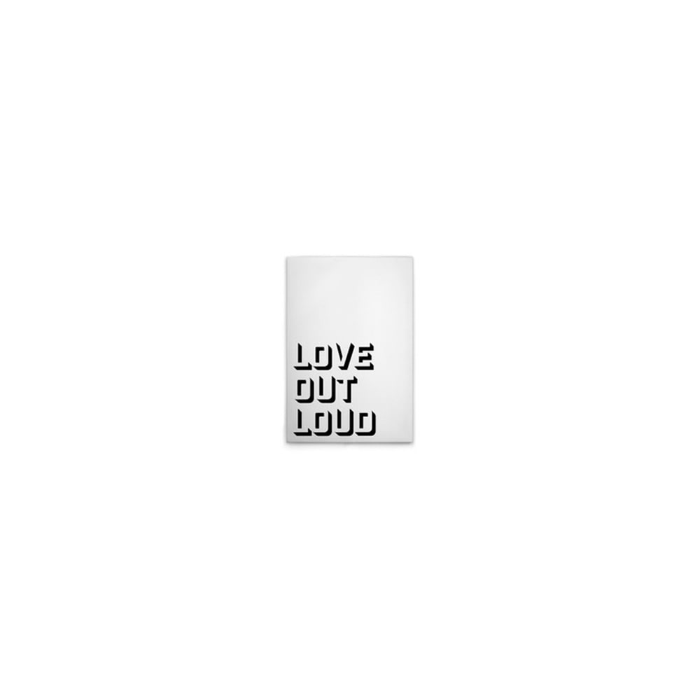 A.S. Création Leinwandbild "Love Out Loud - Wandbild Schwarz Weiß Keilrahme günstig online kaufen